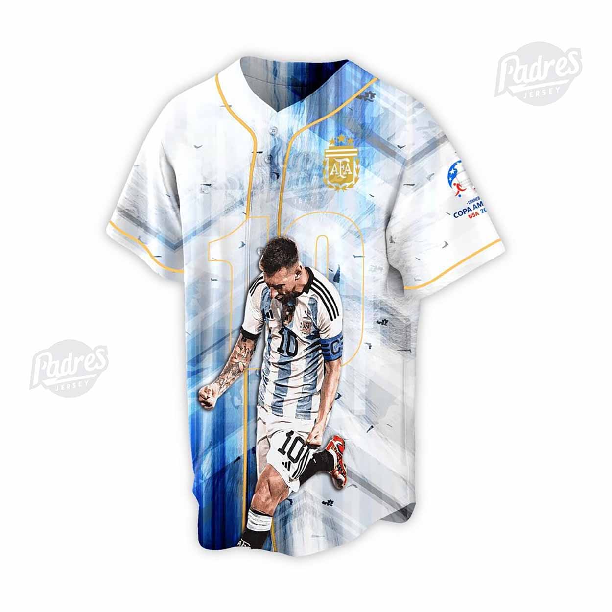Copa America 2024 Argentina Lionel Messi Baseball Jersey Style - Padres Jersey Oasis: Elevate Your Baseball Style Game