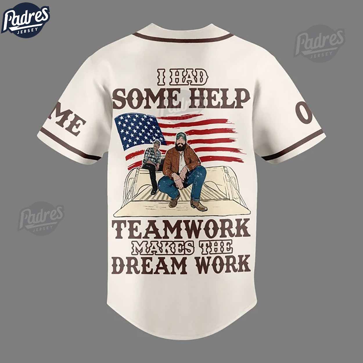 Custom 4th Of July Post Malone I Had Some Help Baseball Jersey - Padres Jersey Oasis: Elevate Your Baseball Style Game