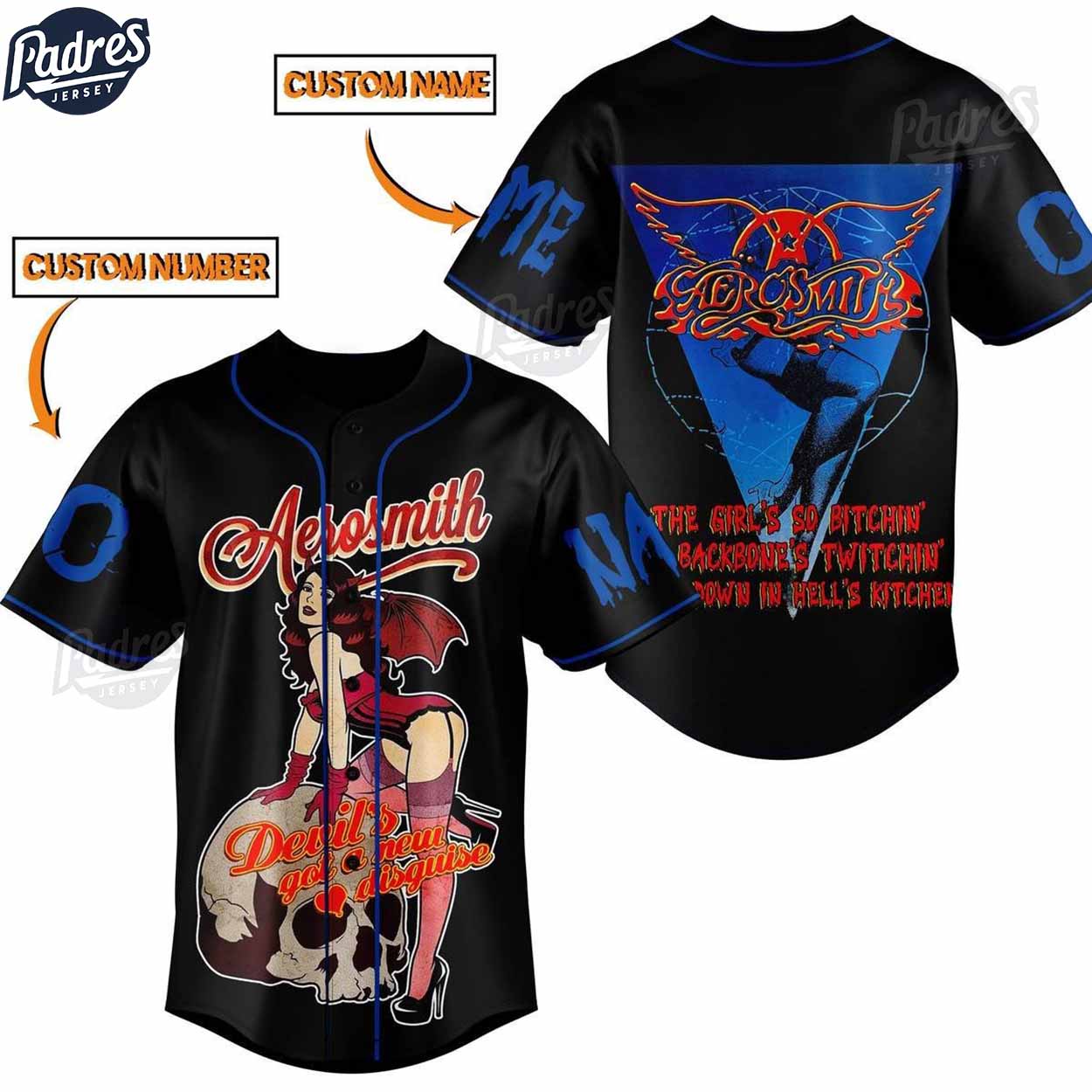 Custom Aerosmith Baseball Jersey For Fans - Padres Jersey Oasis: Elevate Your Baseball Style Game