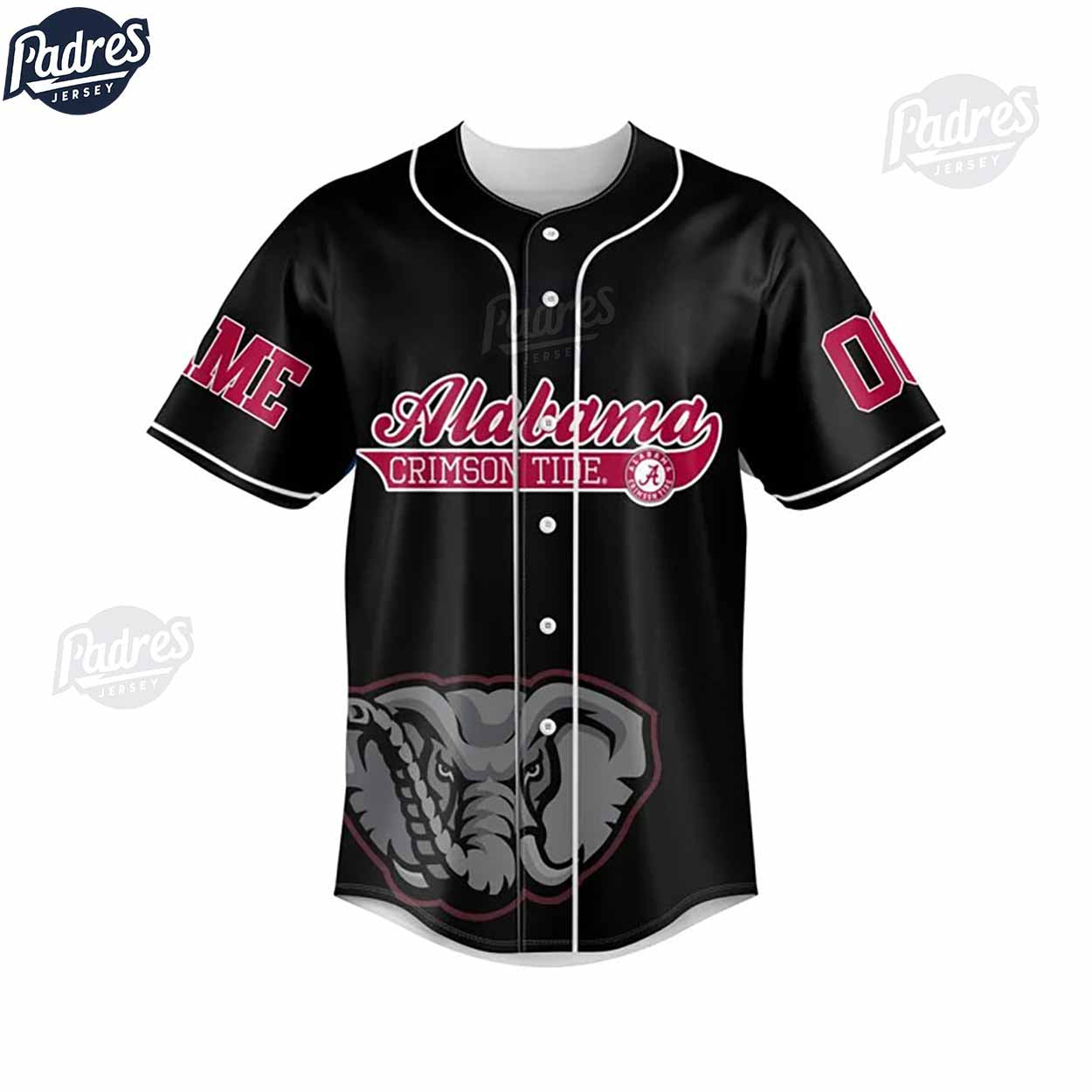 Custom Alabama Crimson Tide Football Baseball Jersey - Padres Jersey Oasis: Elevate Your Baseball Style Game