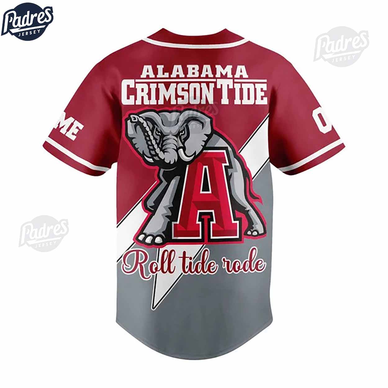 Custom Alabama Crimson Tide Football Baseball Jersey Style - Padres Jersey Oasis: Elevate Your Baseball Style Game