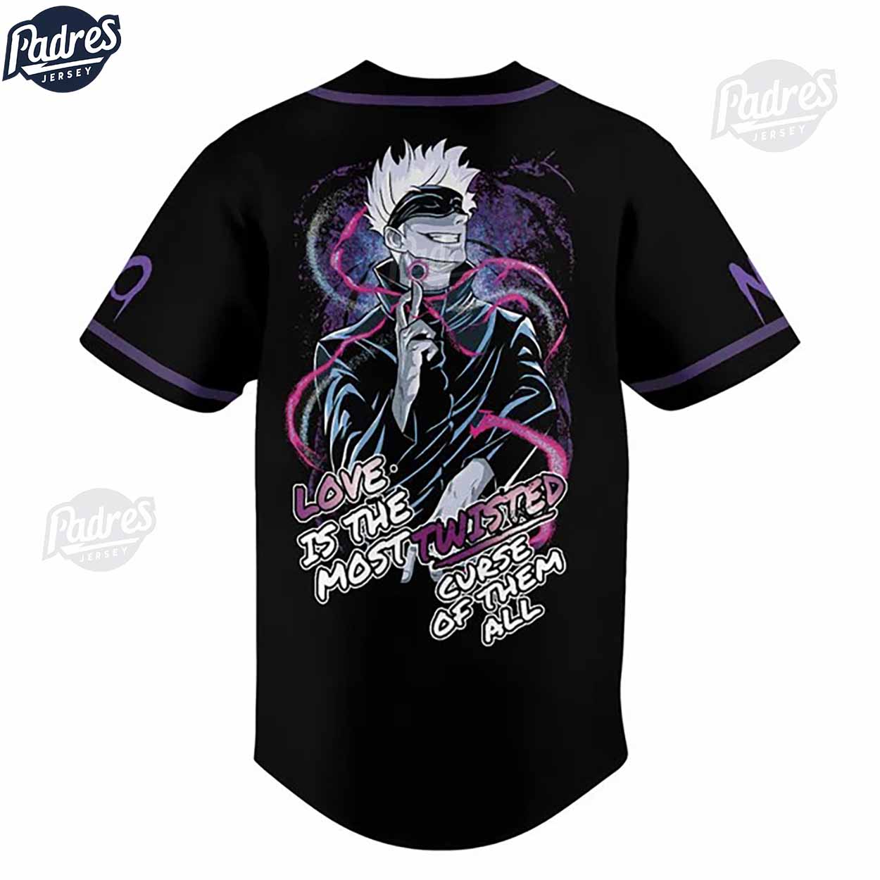 Custom Anime Jujutsu Kaisen Baseball Jersey - Padres Jersey Oasis: Elevate Your Baseball Style Game