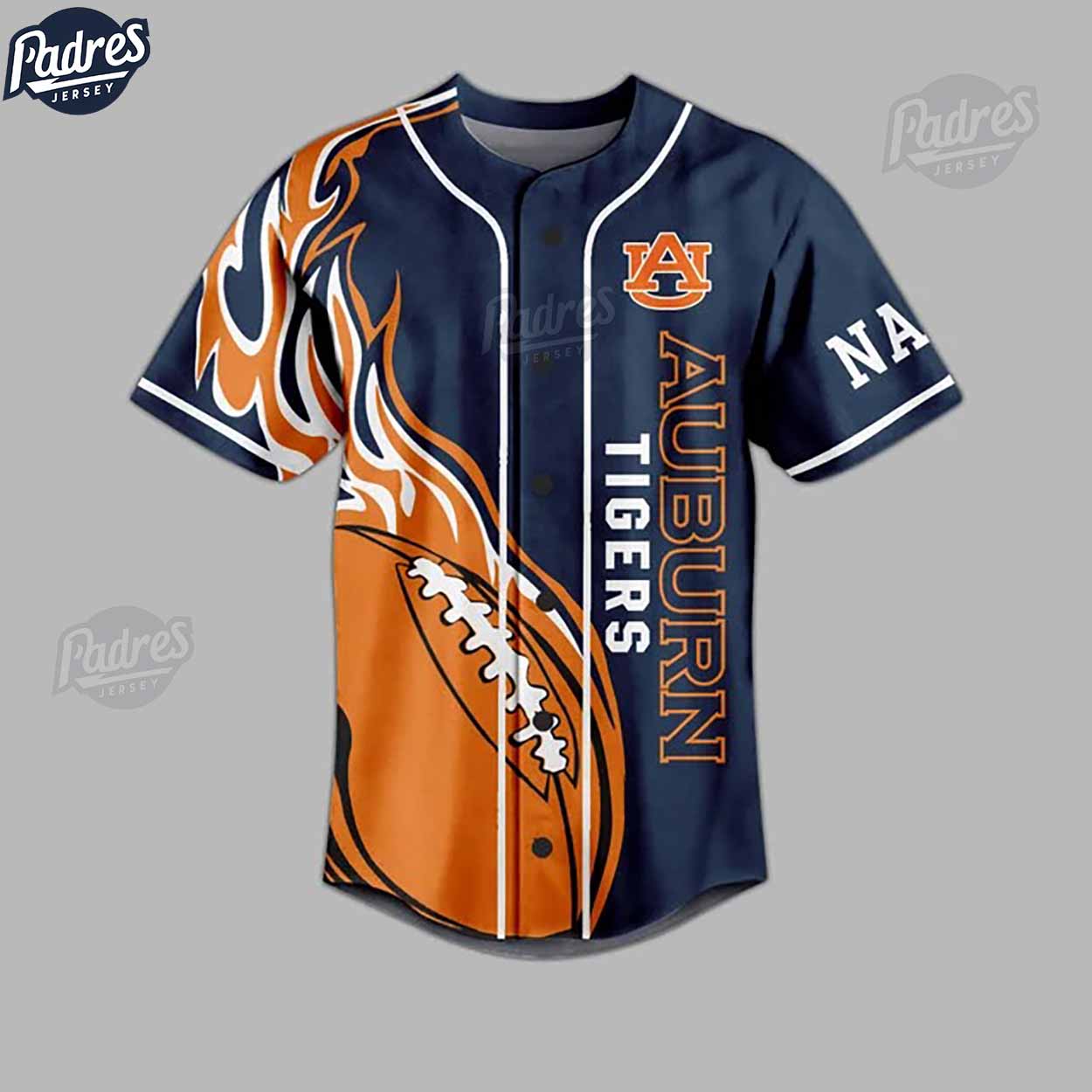 Custom Auburn Tigers War Damn Eagle Football Baseball Jersey - Padres Jersey Oasis: Elevate Your Baseball Style Game