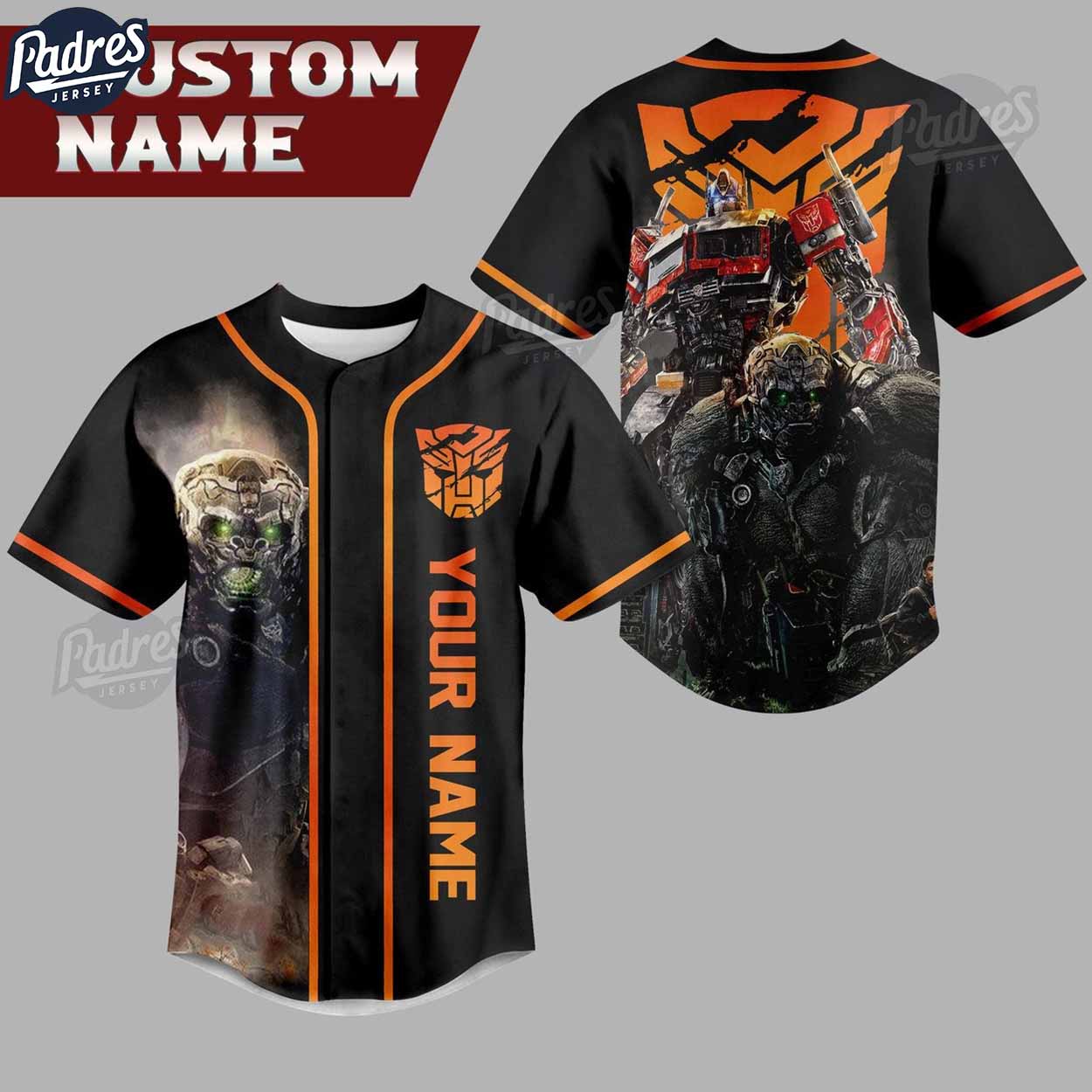 Custom Autobot Transformers Baseball Jersey - Padres Jersey Oasis: Elevate Your Baseball Style Game