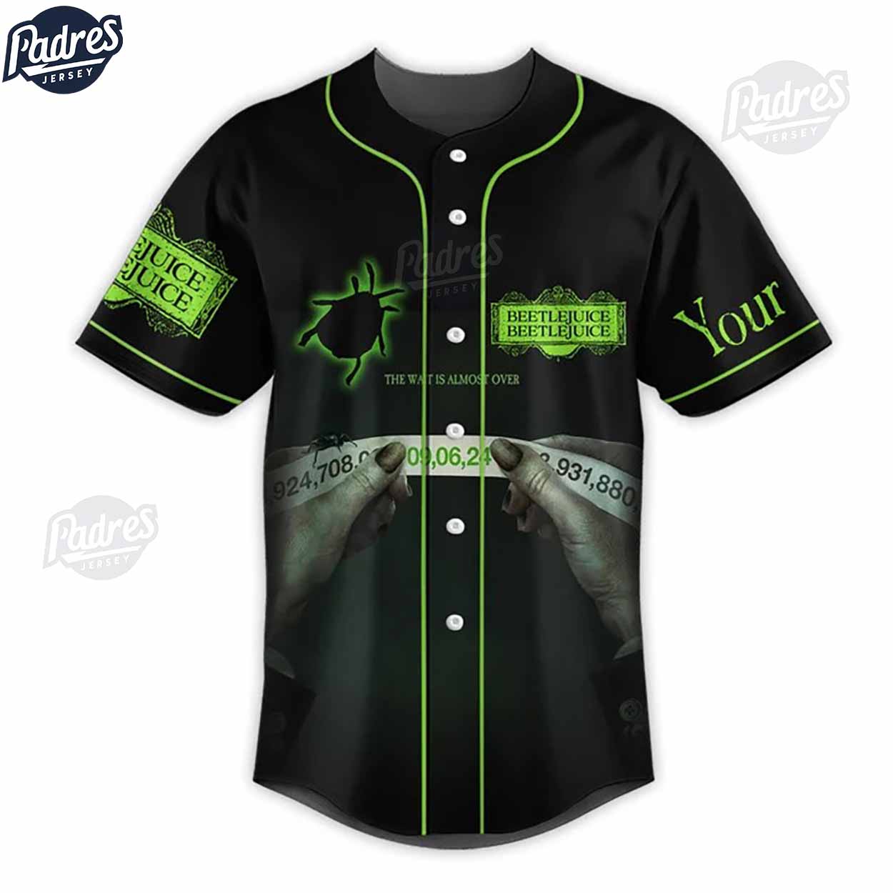 Custom Beetlejuice Beetlejuice Baseball Jersey - Padres Jersey Oasis: Elevate Your Baseball Style Game