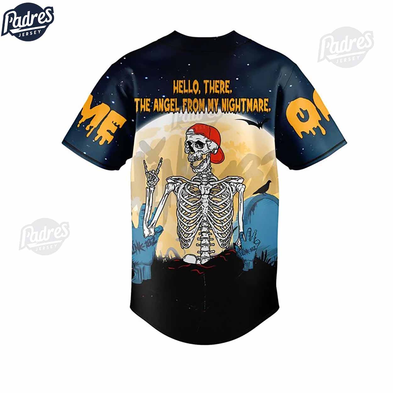 Custom Blink-182 Halloween Baseball Jersey - Padres Jersey Oasis: Elevate Your Baseball Style Game