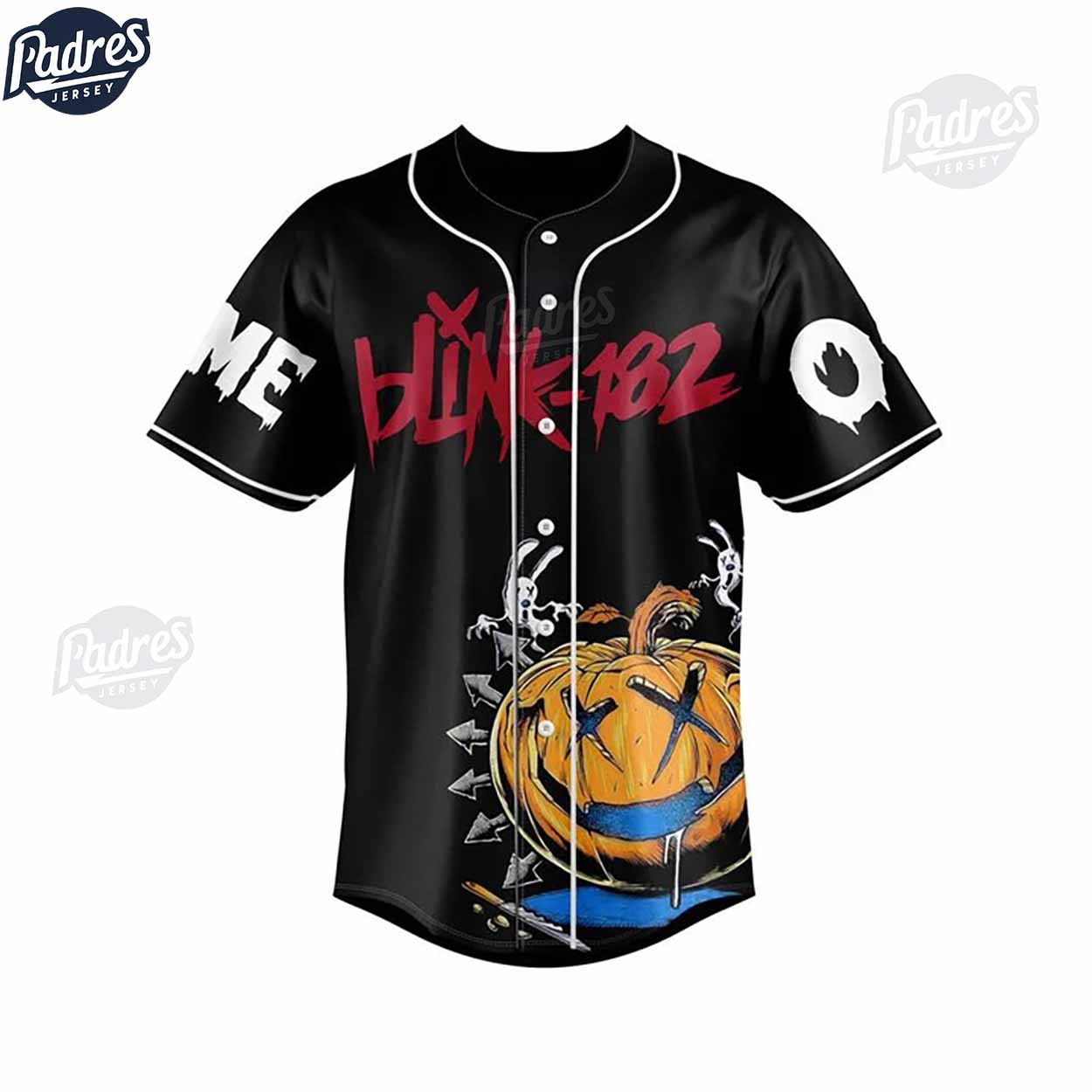 Custom Blink-182 Jason Voorhees Halloween Baseball Jersey - Padres Jersey Oasis: Elevate Your Baseball Style Game
