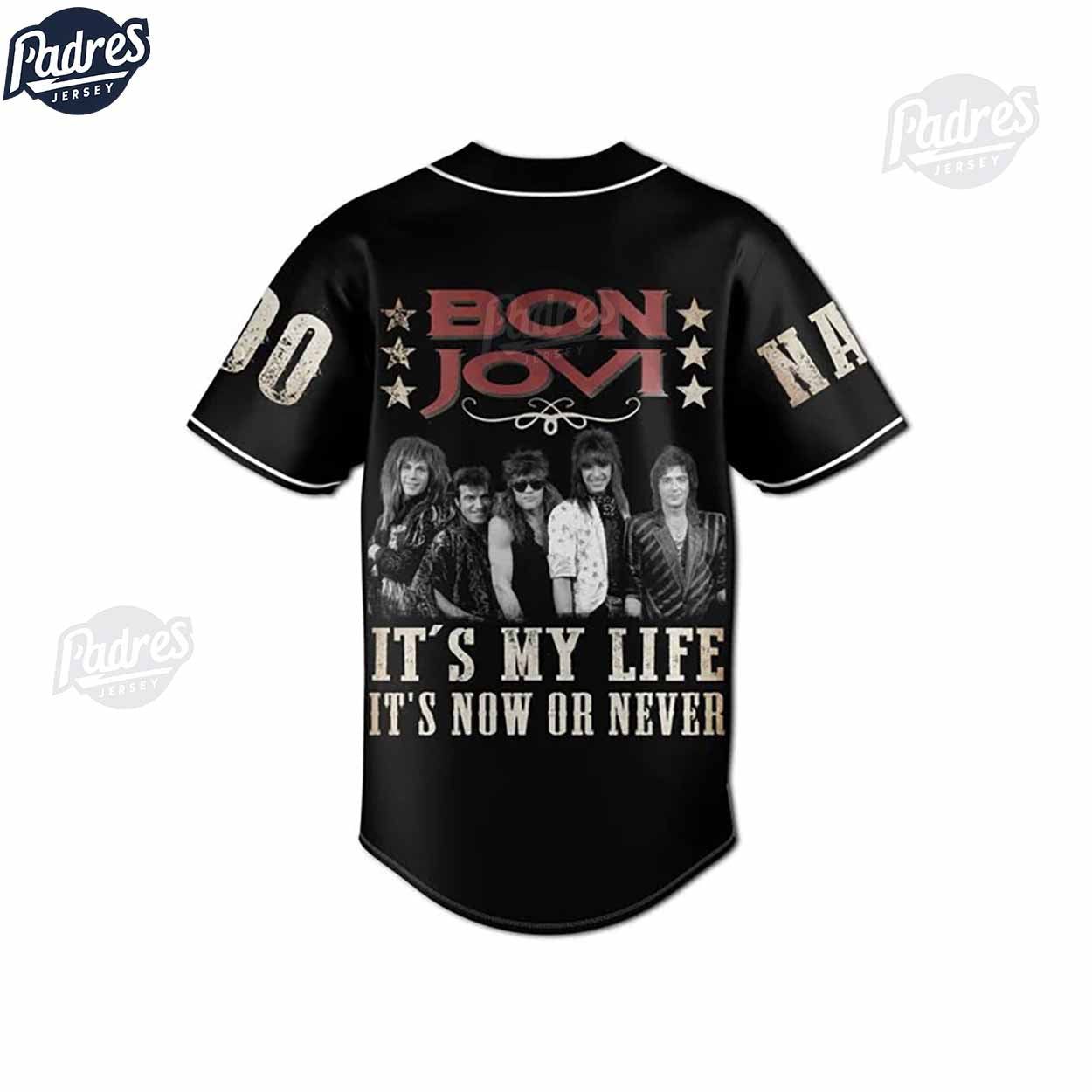 Custom Bon Jovi It's My Life Baseball Jersey - Padres Jersey Oasis: Elevate Your Baseball Style Game