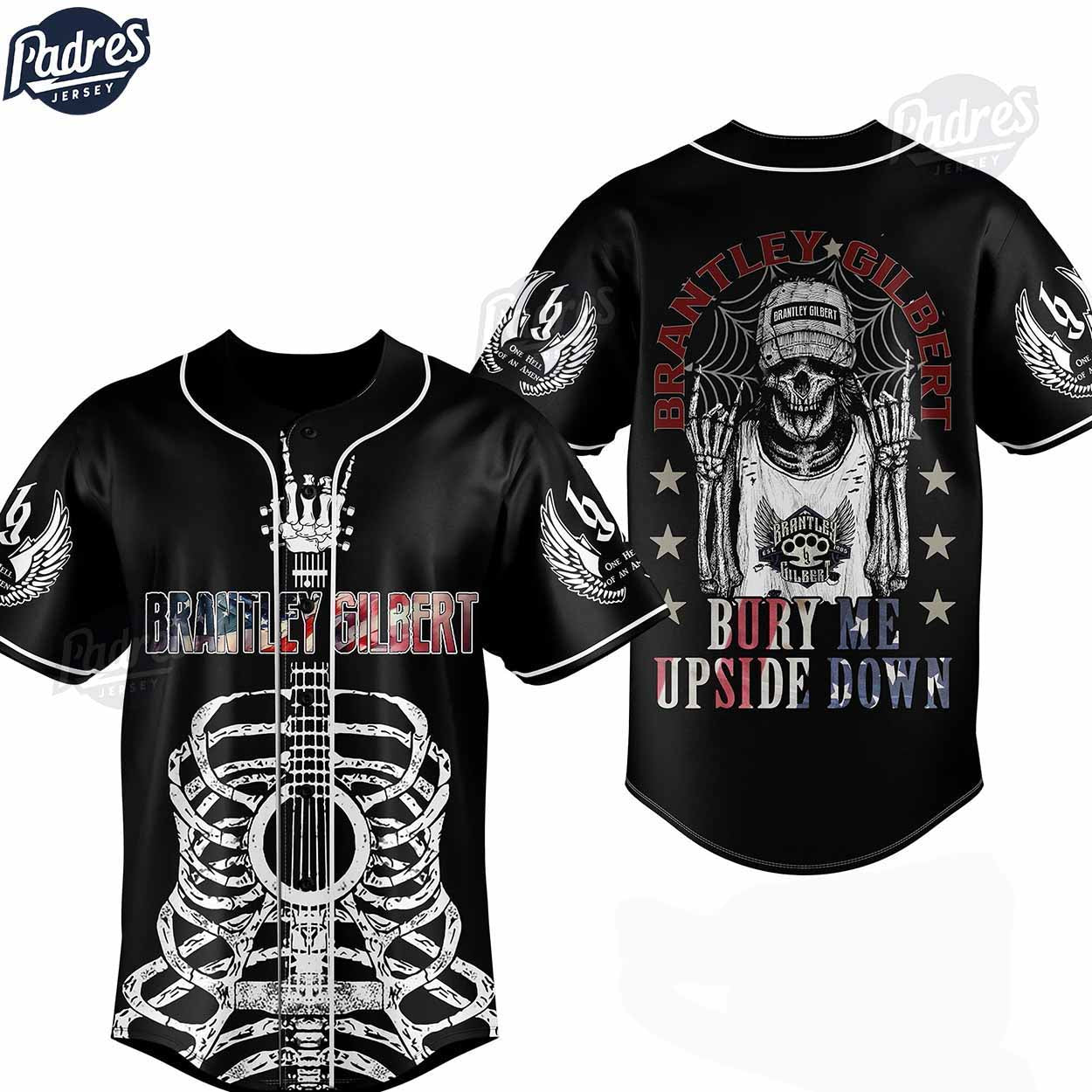 Custom Brantley Gilbert USA Baseball Jersey - Padres Jersey Oasis: Elevate Your Baseball Style Game