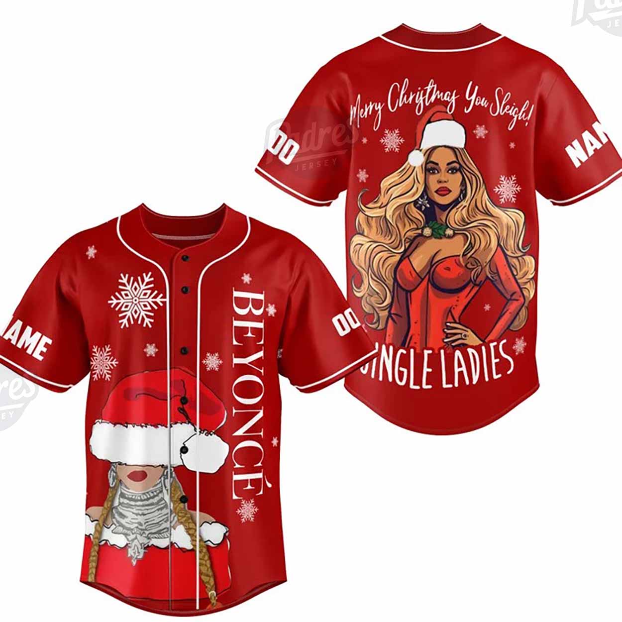 Custom Christmas Beyonce Baseball Jersey - Padres Jersey Oasis: Elevate Your Baseball Style Game