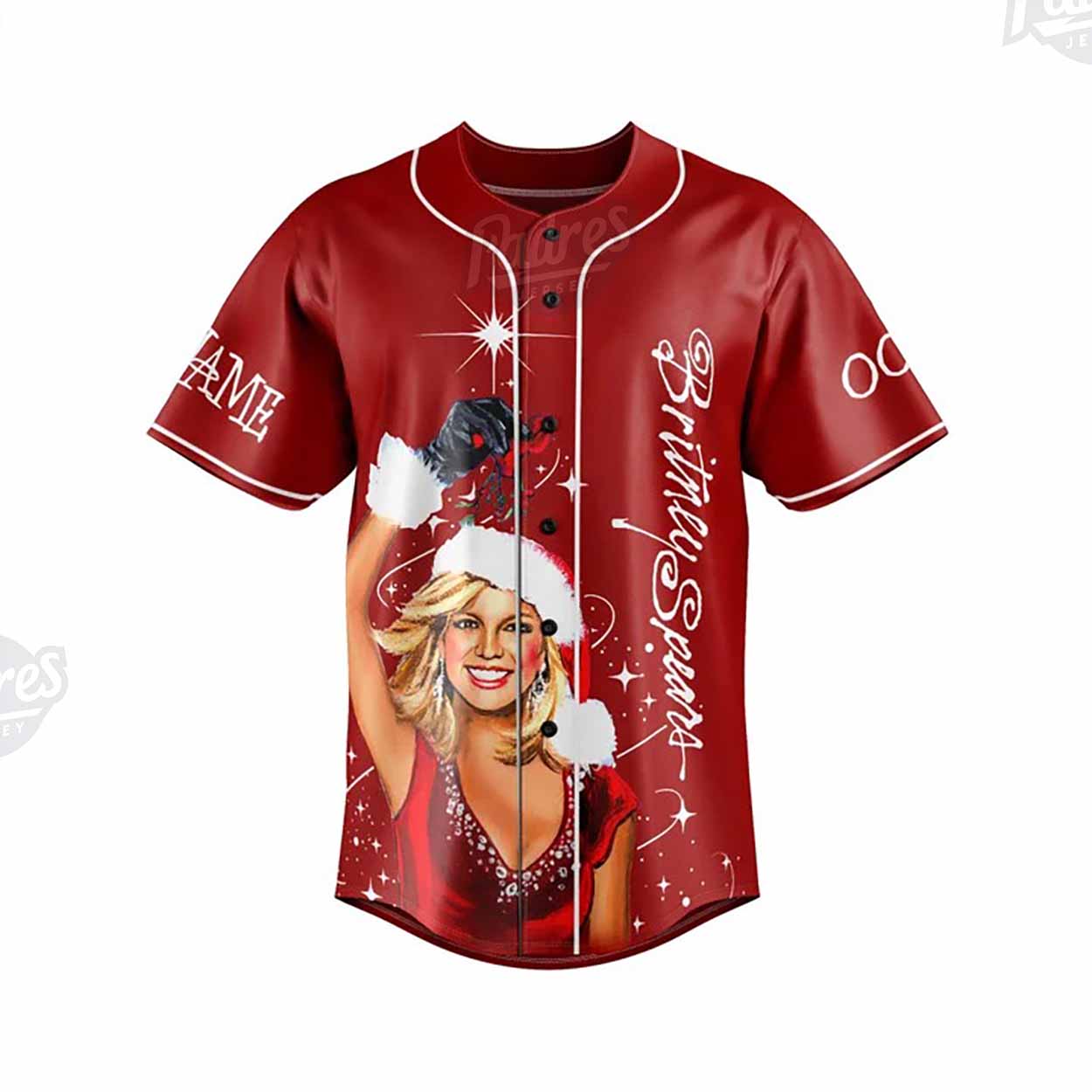 Custom Christmas Britney Spears Baseball Jersey - Padres Jersey Oasis: Elevate Your Baseball Style Game
