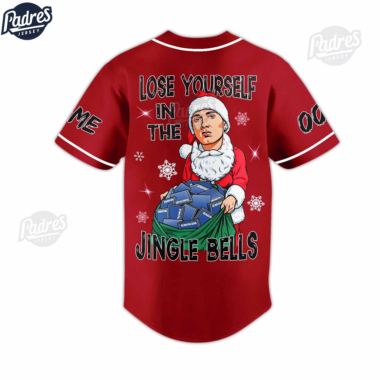 Custom Christmas Eminem Baseball Jersey Style - Padres Jersey Oasis: Elevate Your Baseball Style Game