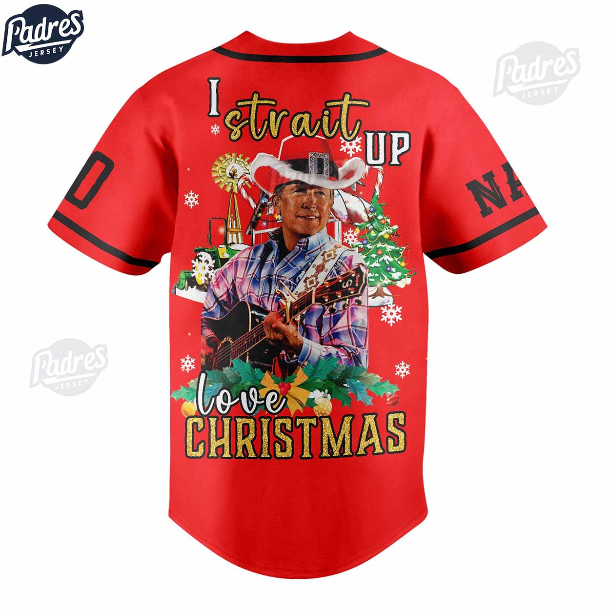 Custom Christmas George Strait Baseball Jersey Style - Padres Jersey Oasis: Elevate Your Baseball Style Game