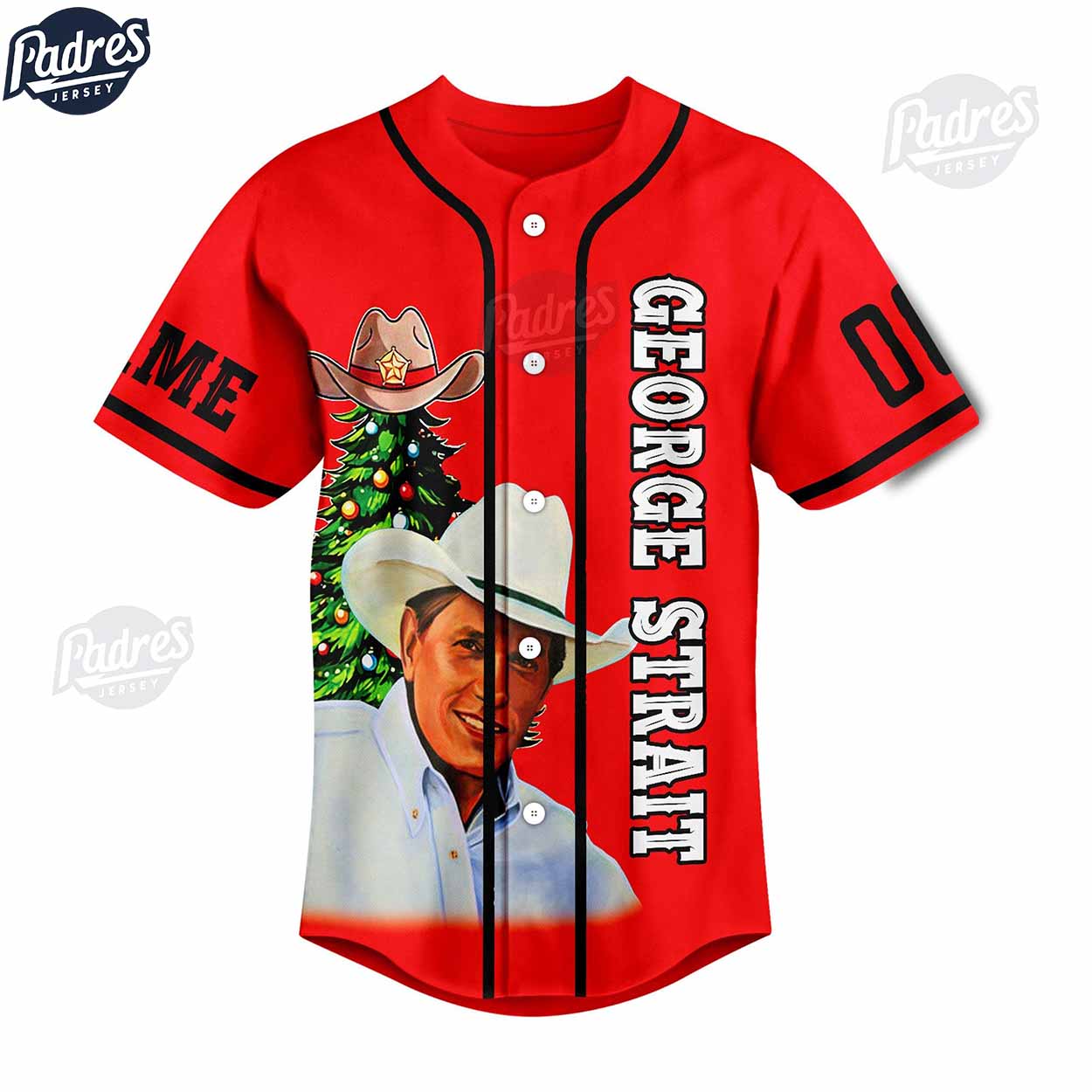 Custom Christmas George Strait Baseball Jersey Style - Padres Jersey Oasis: Elevate Your Baseball Style Game