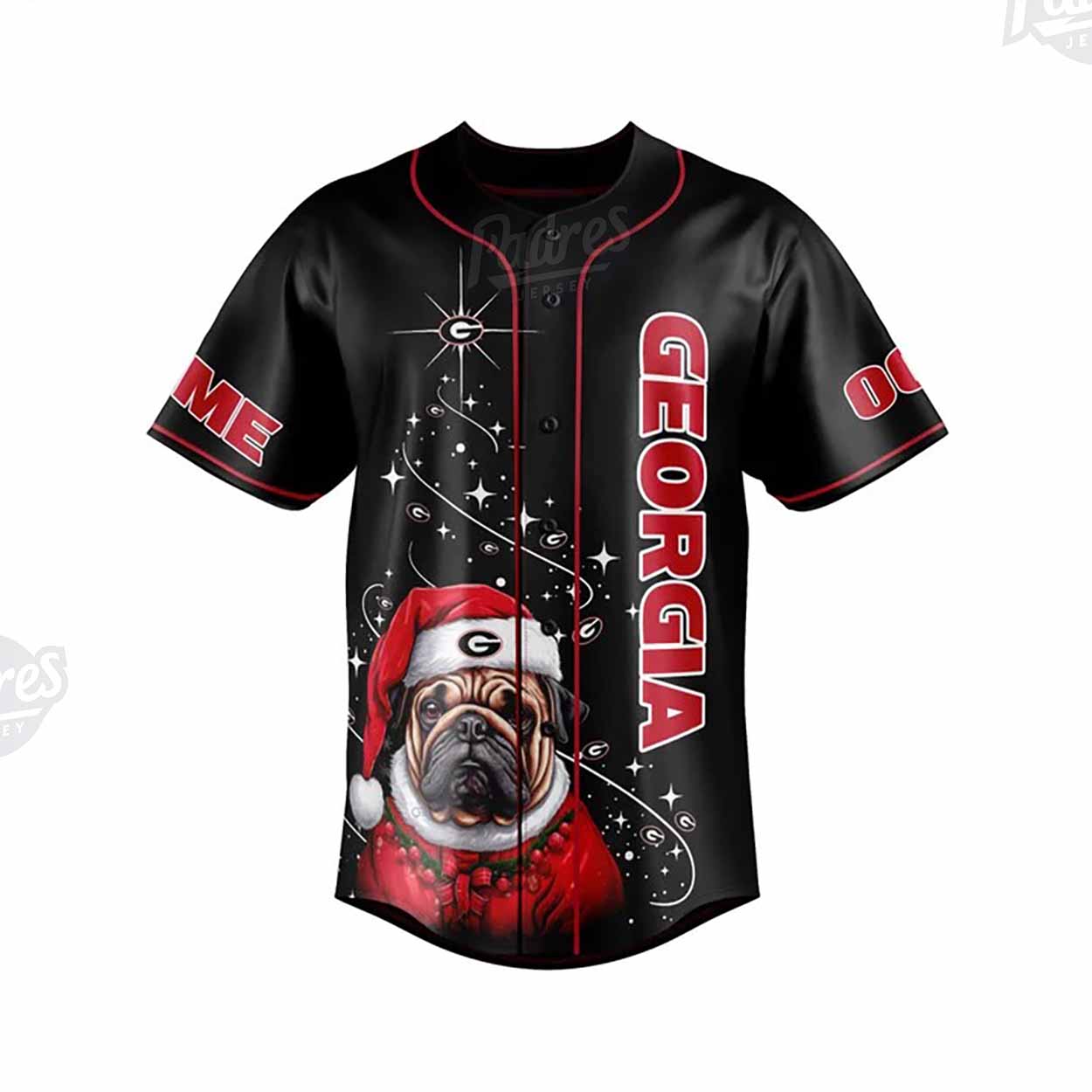 Custom Christmas Georgia BullDogs Baseball Jersey - Padres Jersey Oasis: Elevate Your Baseball Style Game