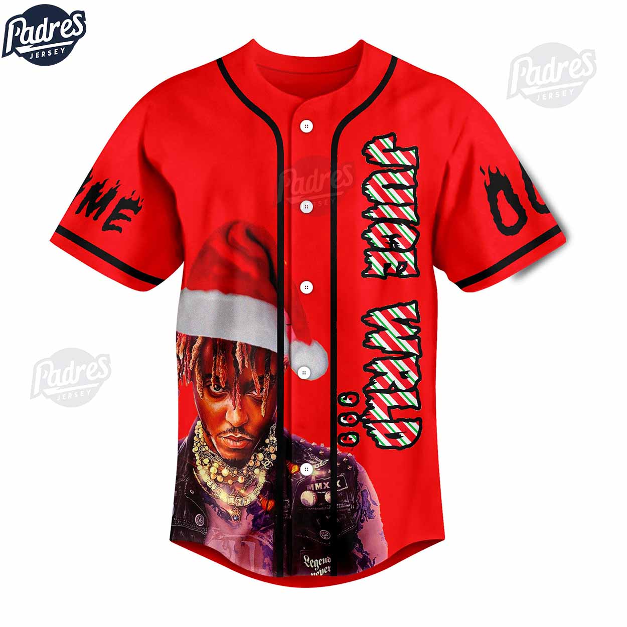 Custom Christmas Juice Wrld Baseball Jersey - Padres Jersey Oasis: Elevate Your Baseball Style Game