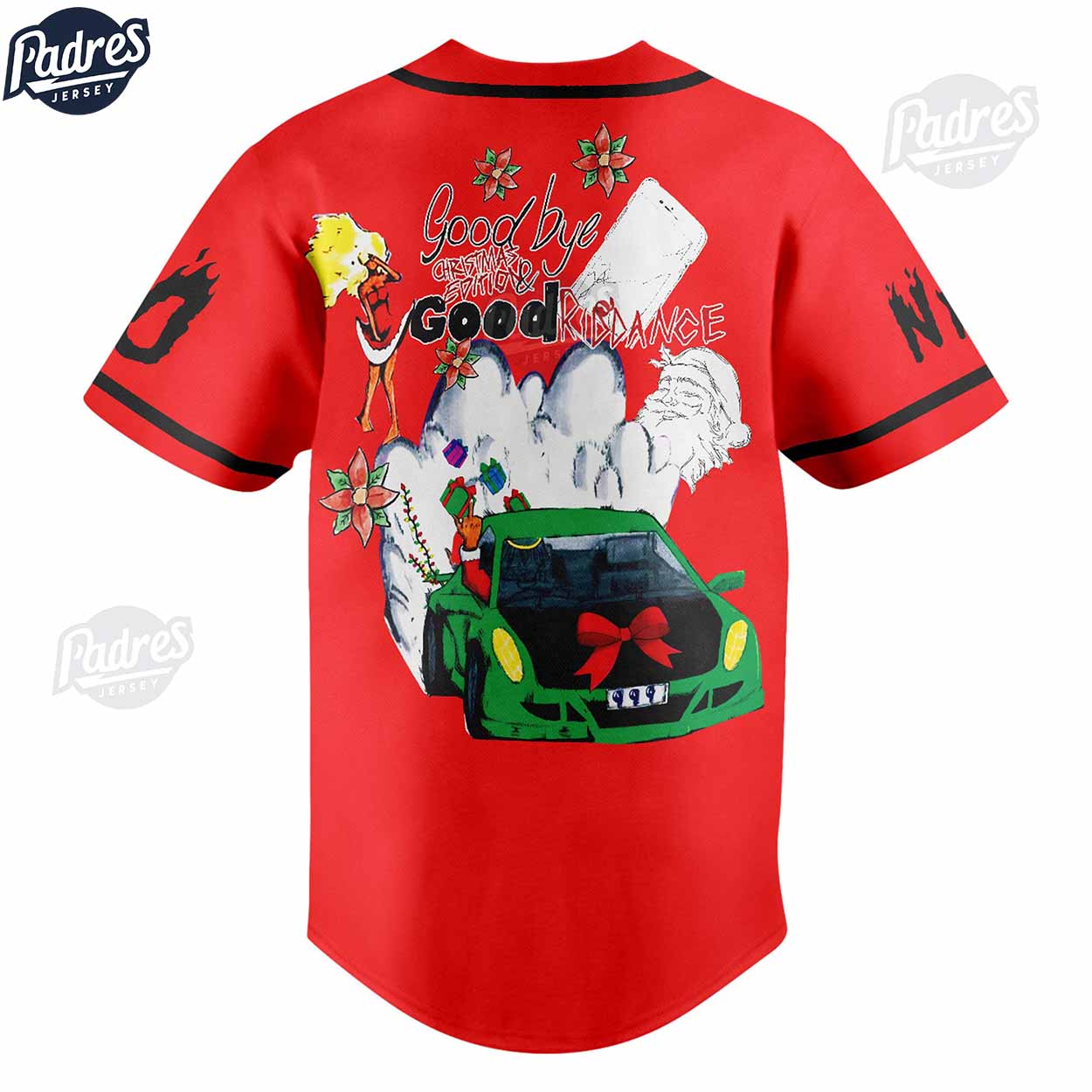 Custom Christmas Juice Wrld Baseball Jersey - Padres Jersey Oasis: Elevate Your Baseball Style Game