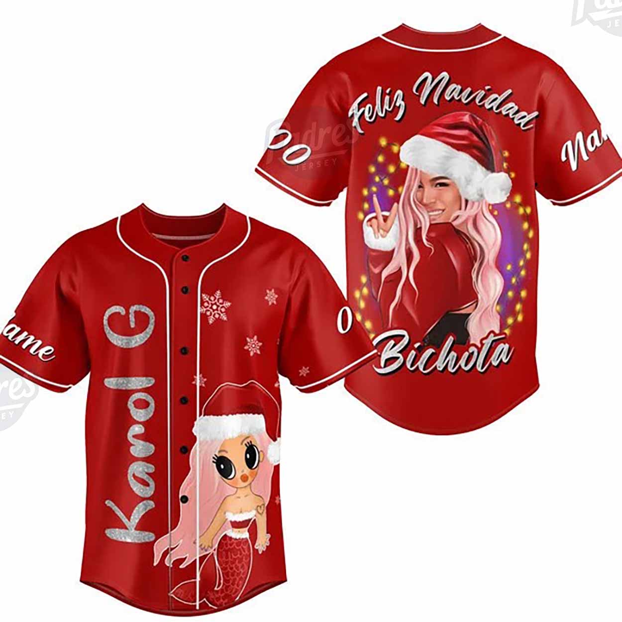 Custom Christmas Karol G Baseball Jersey - Padres Jersey Oasis: Elevate Your Baseball Style Game