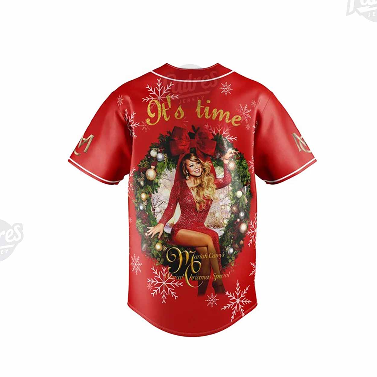 Custom Christmas Mariah Carey Baseball Jersey - Padres Jersey Oasis: Elevate Your Baseball Style Game