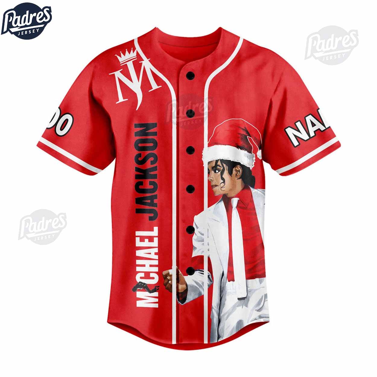 Custom Christmas Michael Jackson Baseball Jersey Style - Padres Jersey Oasis: Elevate Your Baseball Style Game