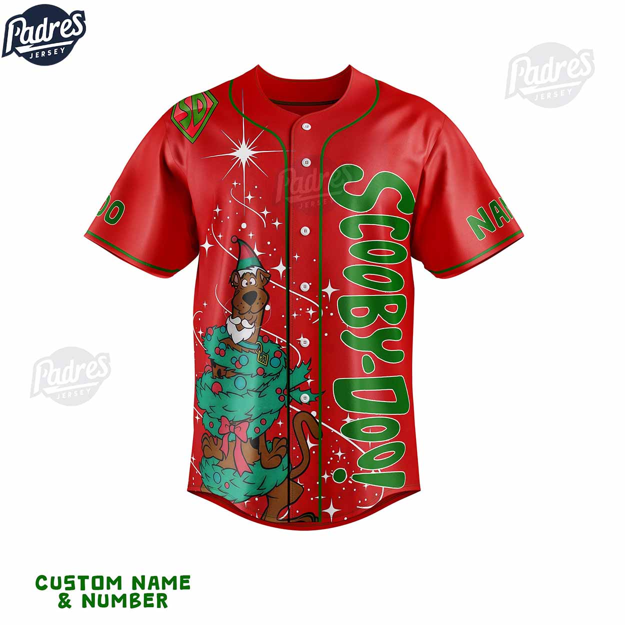 Custom Christmas Scooby-Doo Tis The Season To Be Merry Baseball Jersey - Padres Jersey Oasis: Elevate Your Baseball Style Game