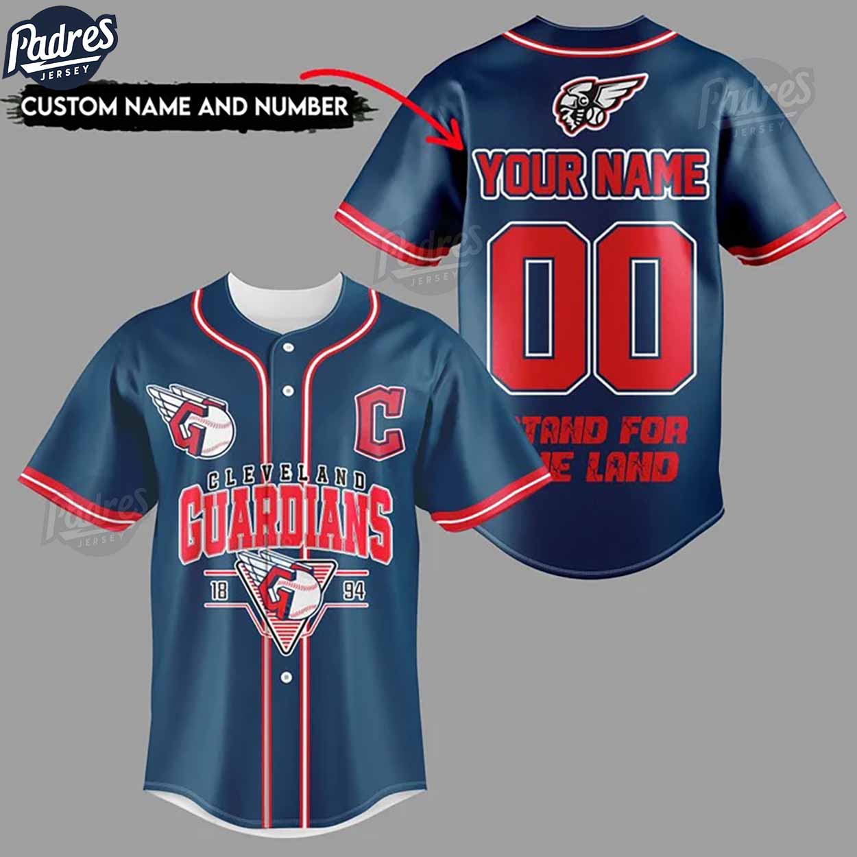 Custom Cleveland Guardians Baseball Team Baseball Jersey - Padres Jersey Oasis: Elevate Your Baseball Style Game