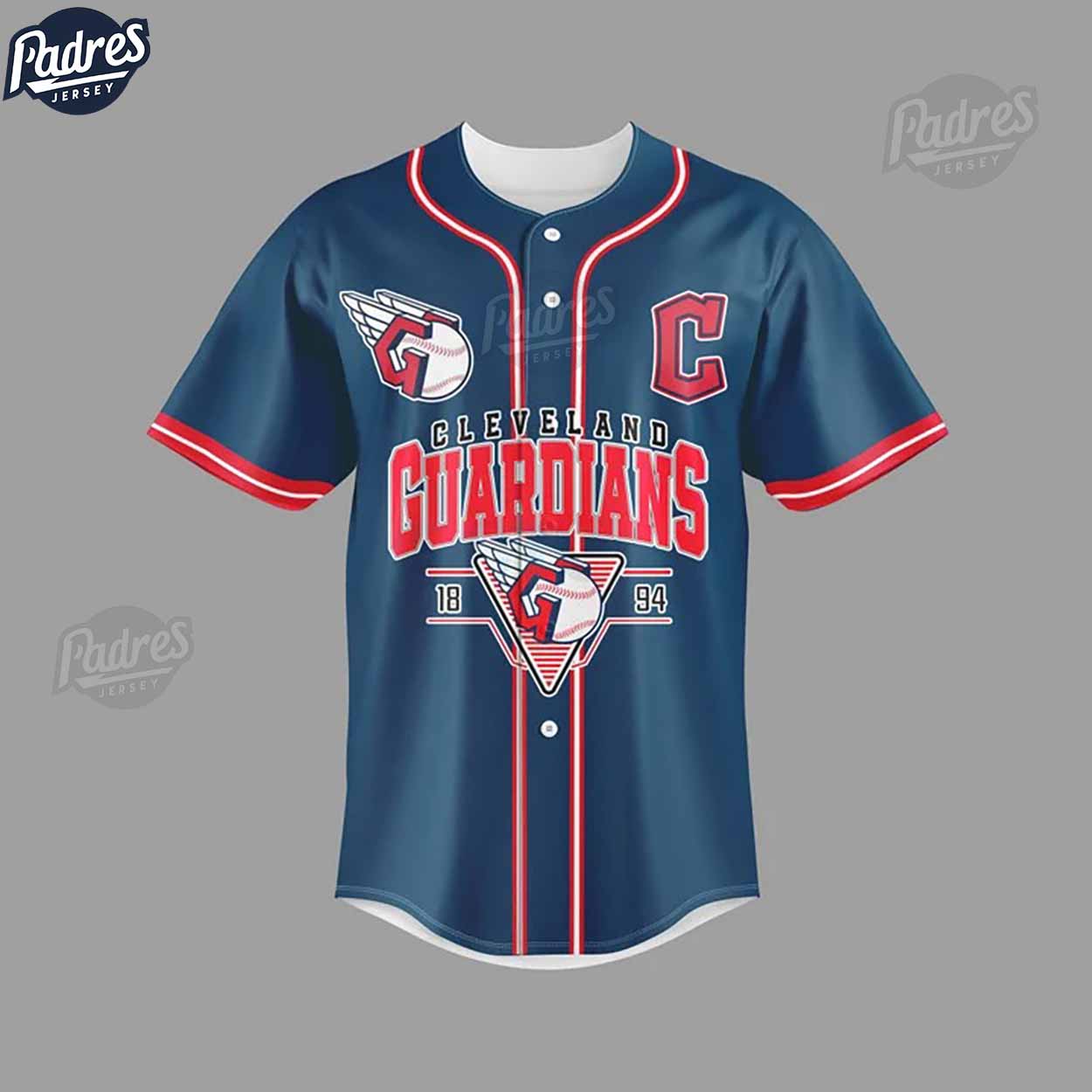 Custom Cleveland Guardians Baseball Team Baseball Jersey - Padres Jersey Oasis: Elevate Your Baseball Style Game