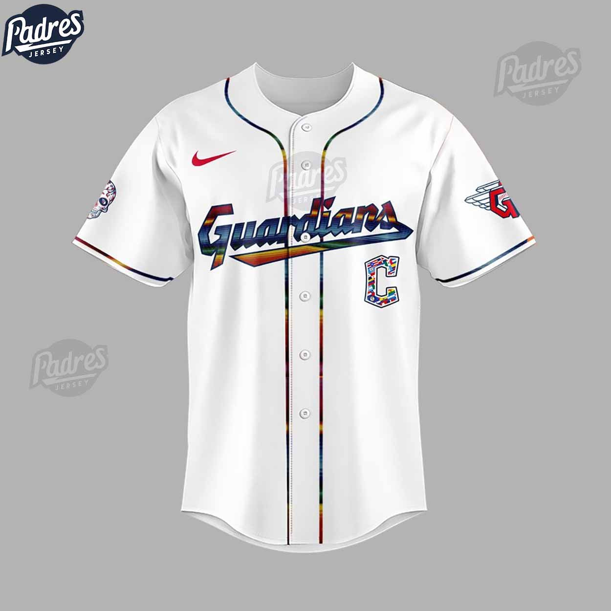 Custom Cleveland Guardians Hispanic Heritage Month Baseball Jersey Style - Padres Jersey Oasis: Elevate Your Baseball Style Game