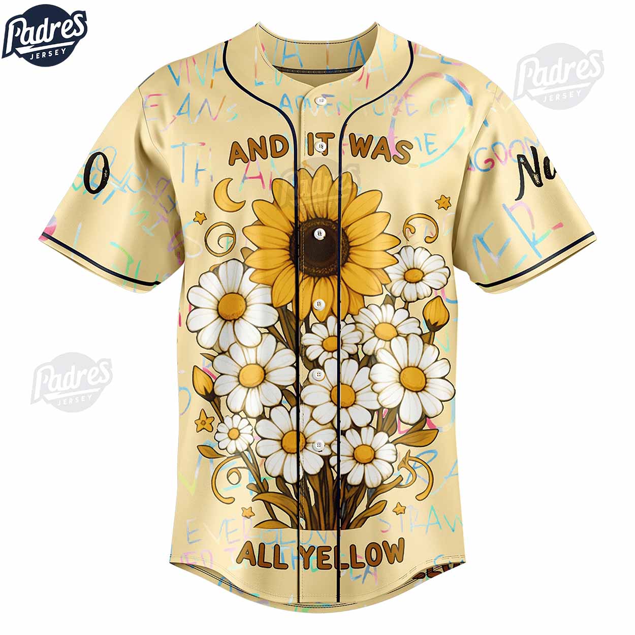 Custom Coldplay And It Was All Yellow Baseball Jersey - Padres Jersey Oasis: Elevate Your Baseball Style Game