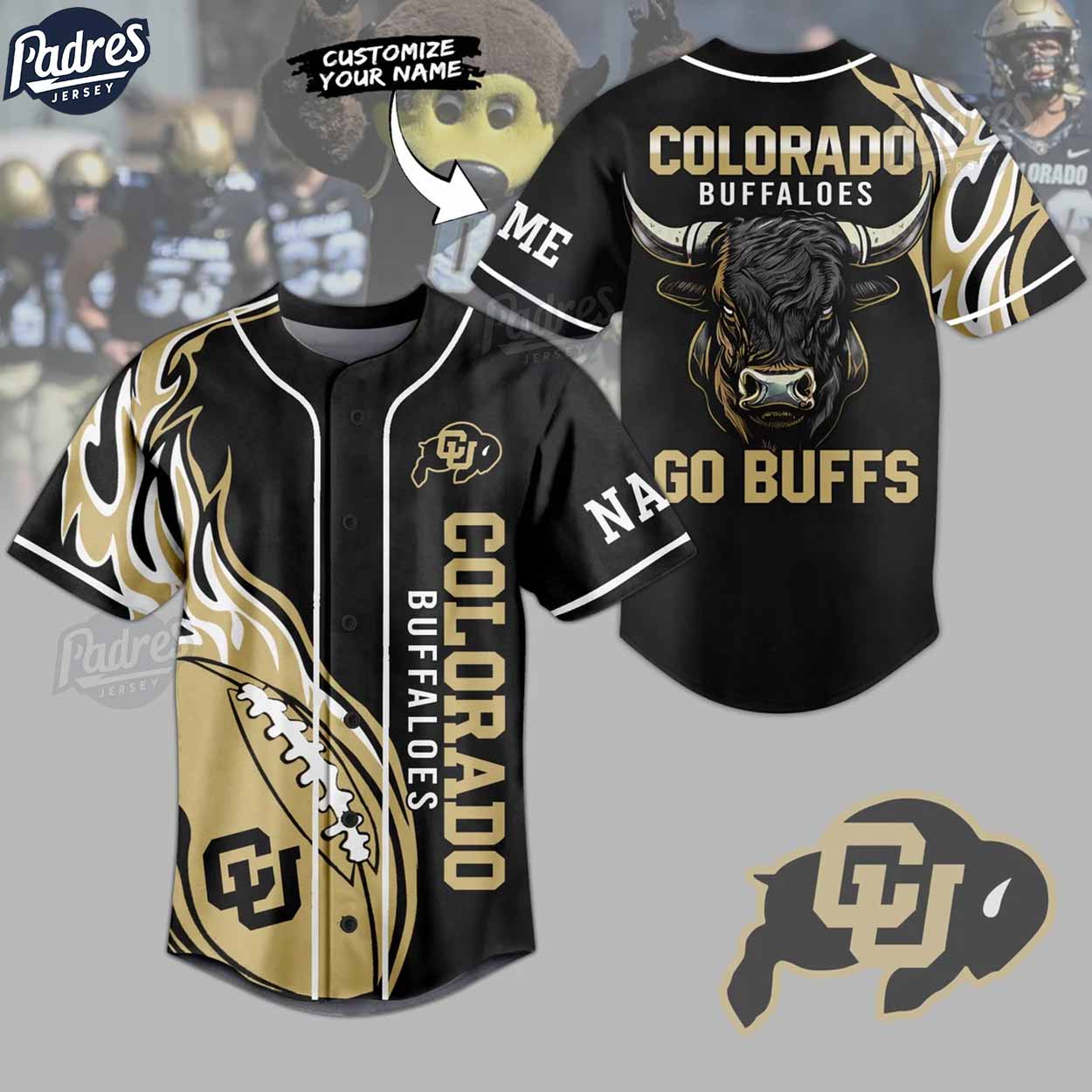 Custom Colorado Buffaloes NCAA Football Baseball Jersey - Padres Jersey Oasis: Elevate Your Baseball Style Game