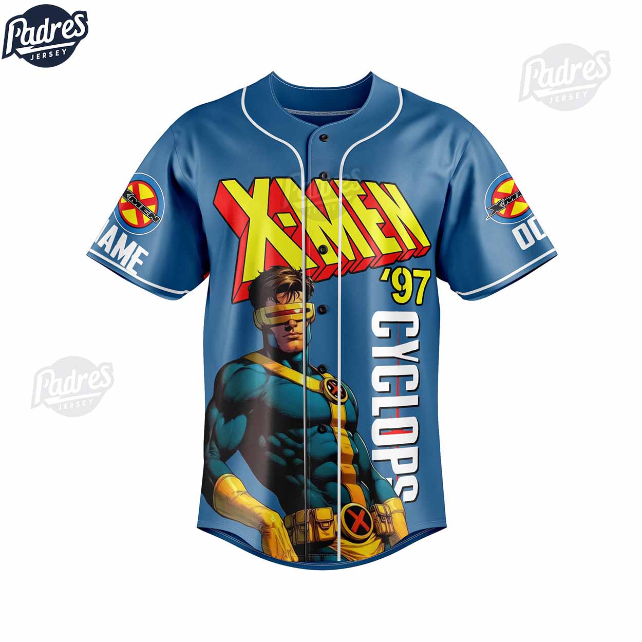 Custom Cyclops X-men 97 Baseball Jersey Style - Padres Jersey Oasis: Elevate Your Baseball Style Game