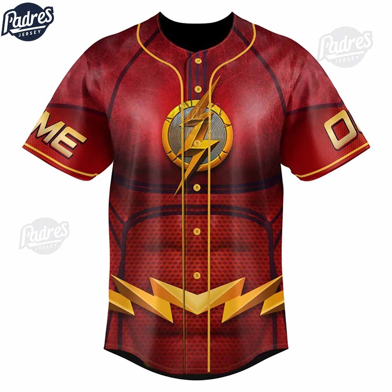 Custom DC Studios Logo The Flash Baseball Jersey - Padres Jersey Oasis: Elevate Your Baseball Style Game