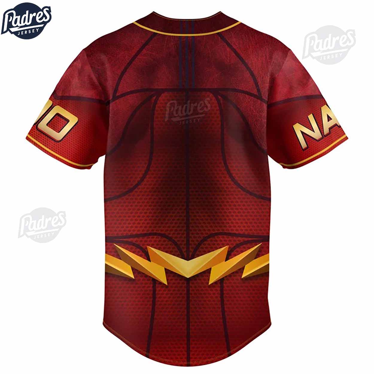 Custom DC Studios Logo The Flash Baseball Jersey - Padres Jersey Oasis: Elevate Your Baseball Style Game