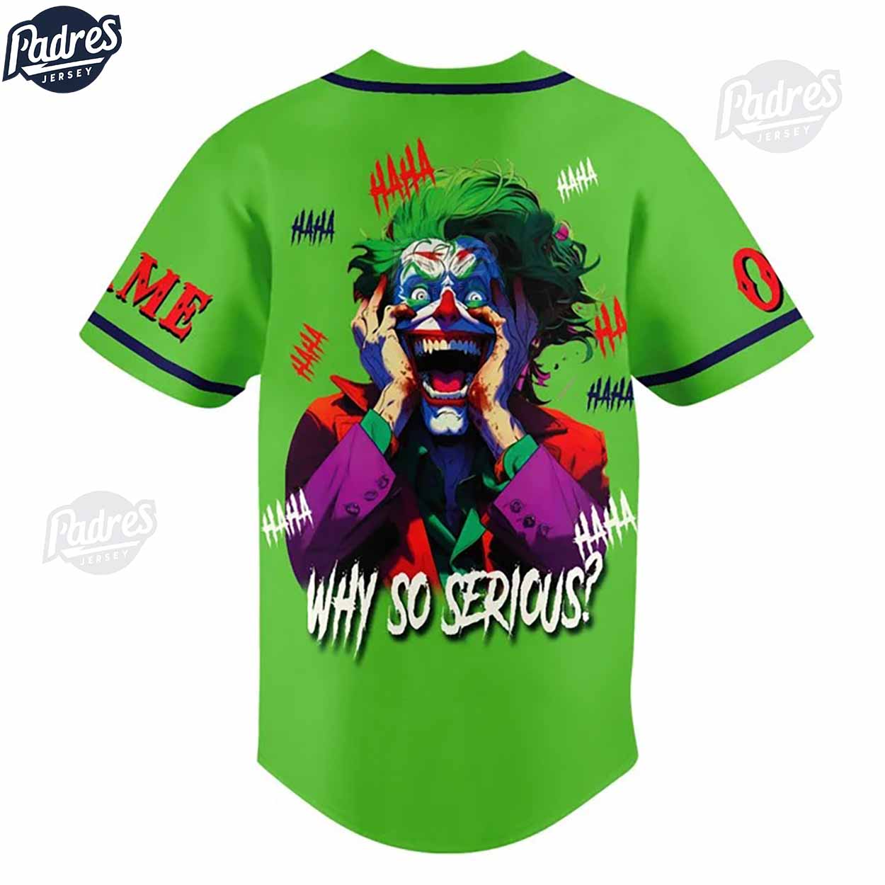 Custom DC Studios Why So Serious Joker Baseball Jersey - Padres Jersey Oasis: Elevate Your Baseball Style Game