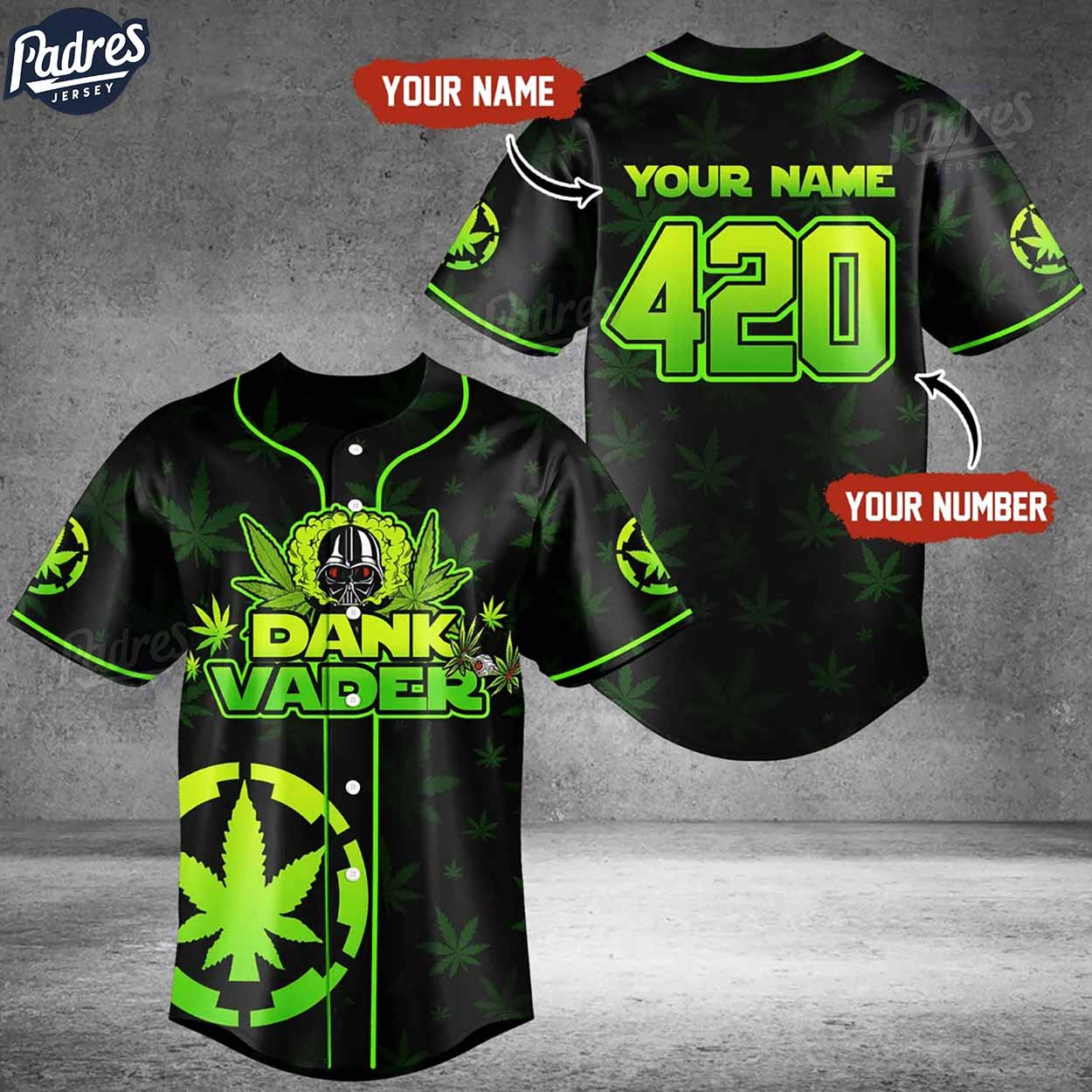 Custom Darth Vader Baseball Jersey - Padres Jersey Oasis: Elevate Your Baseball Style Game