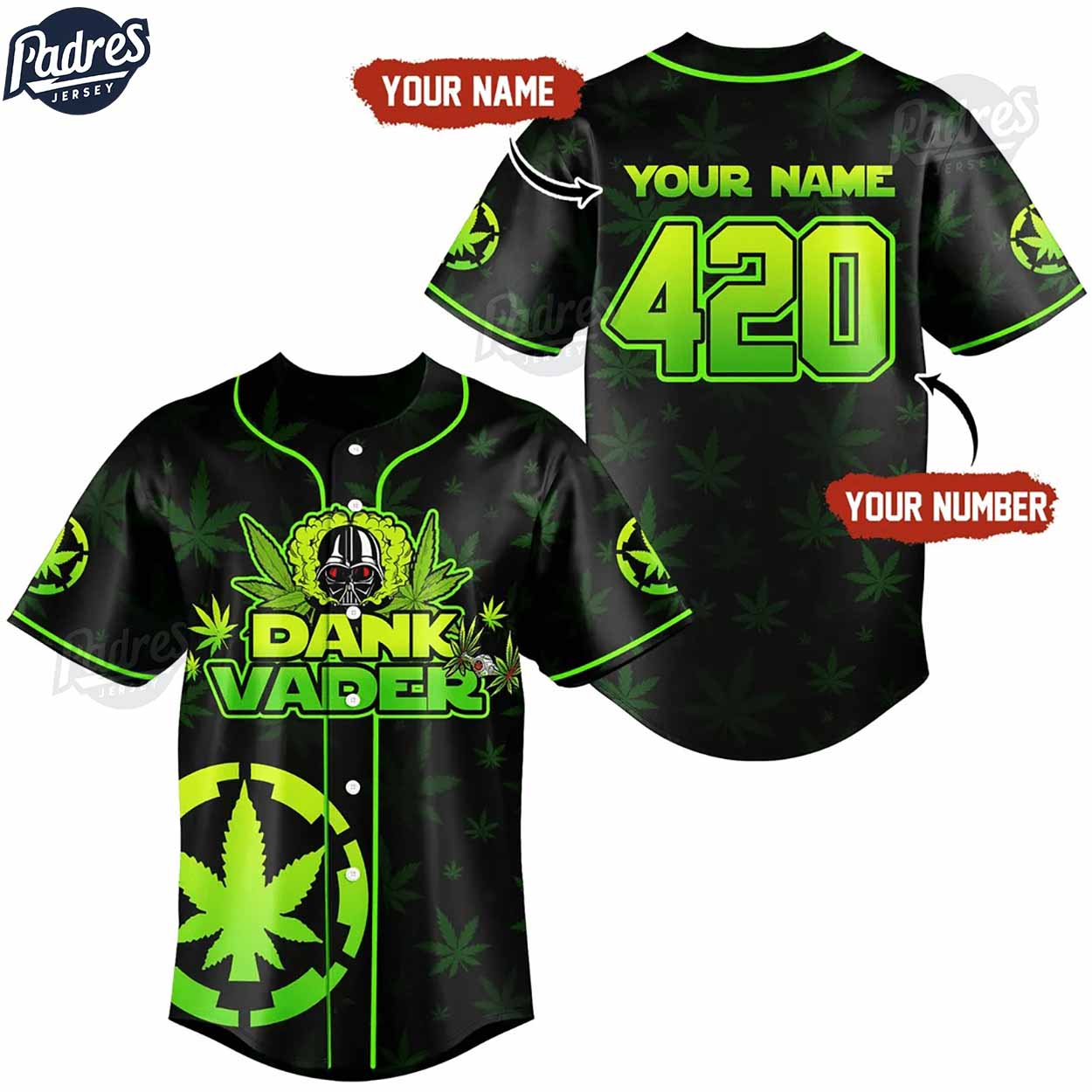 Custom Darth Vader Baseball Jersey - Padres Jersey Oasis: Elevate Your Baseball Style Game