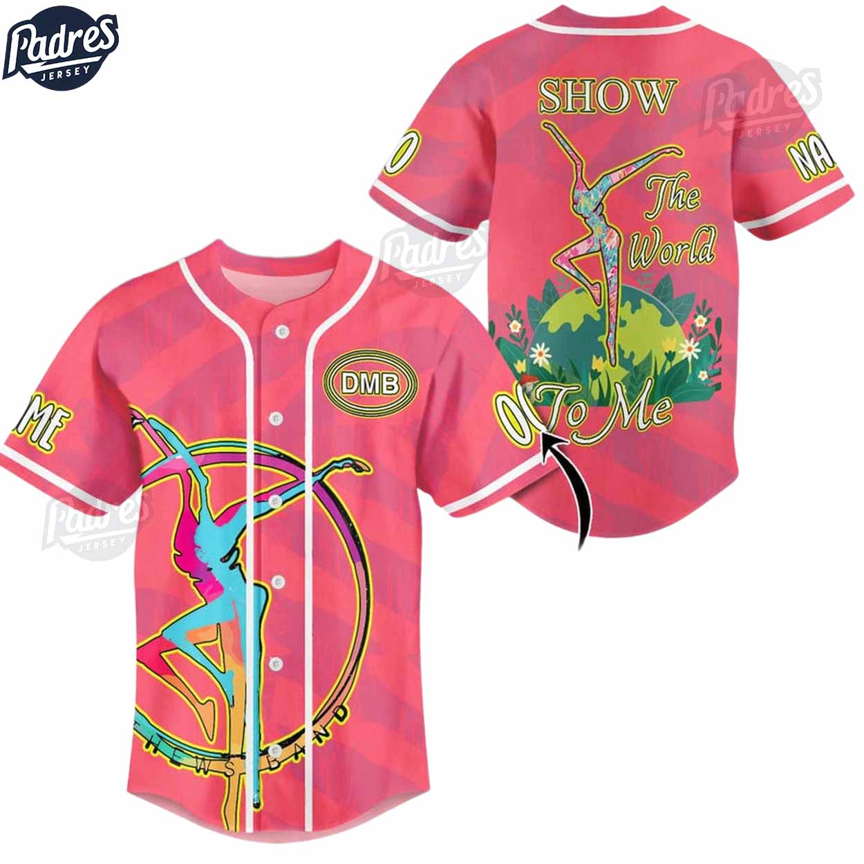 Custom Dave Matthews Pink Baseball Jersey - Padres Jersey Oasis: Elevate Your Baseball Style Game
