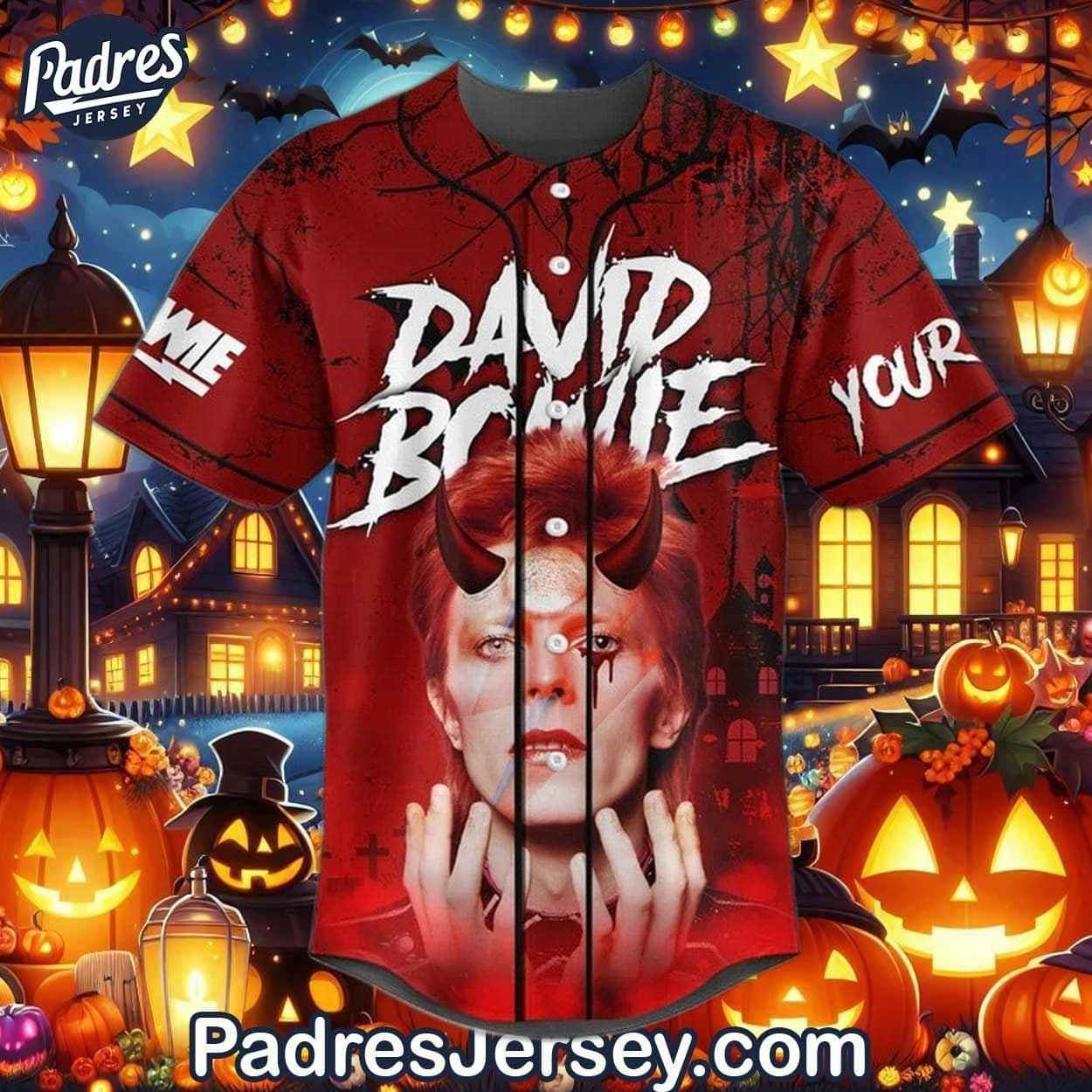 Custom David Bowie Halloween Baseball Jersey - Padres Jersey Oasis: Elevate Your Baseball Style Game