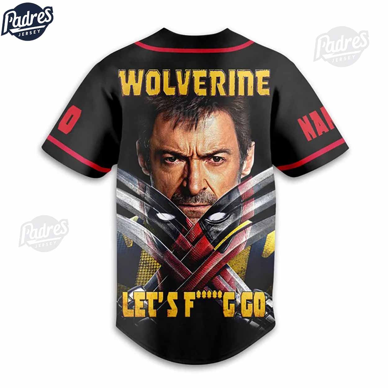Custom Deadpool And Wolverine Lets Go Baseball Jersey - Padres Jersey Oasis: Elevate Your Baseball Style Game