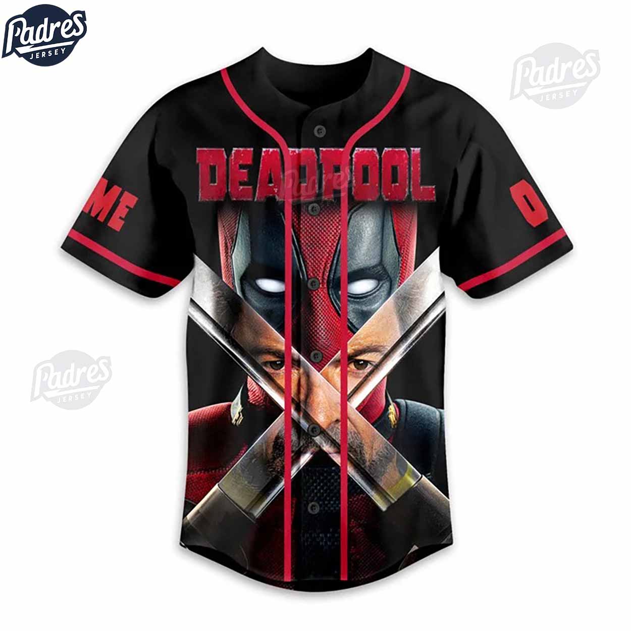 Custom Deadpool And Wolverine Lets Go Baseball Jersey - Padres Jersey Oasis: Elevate Your Baseball Style Game
