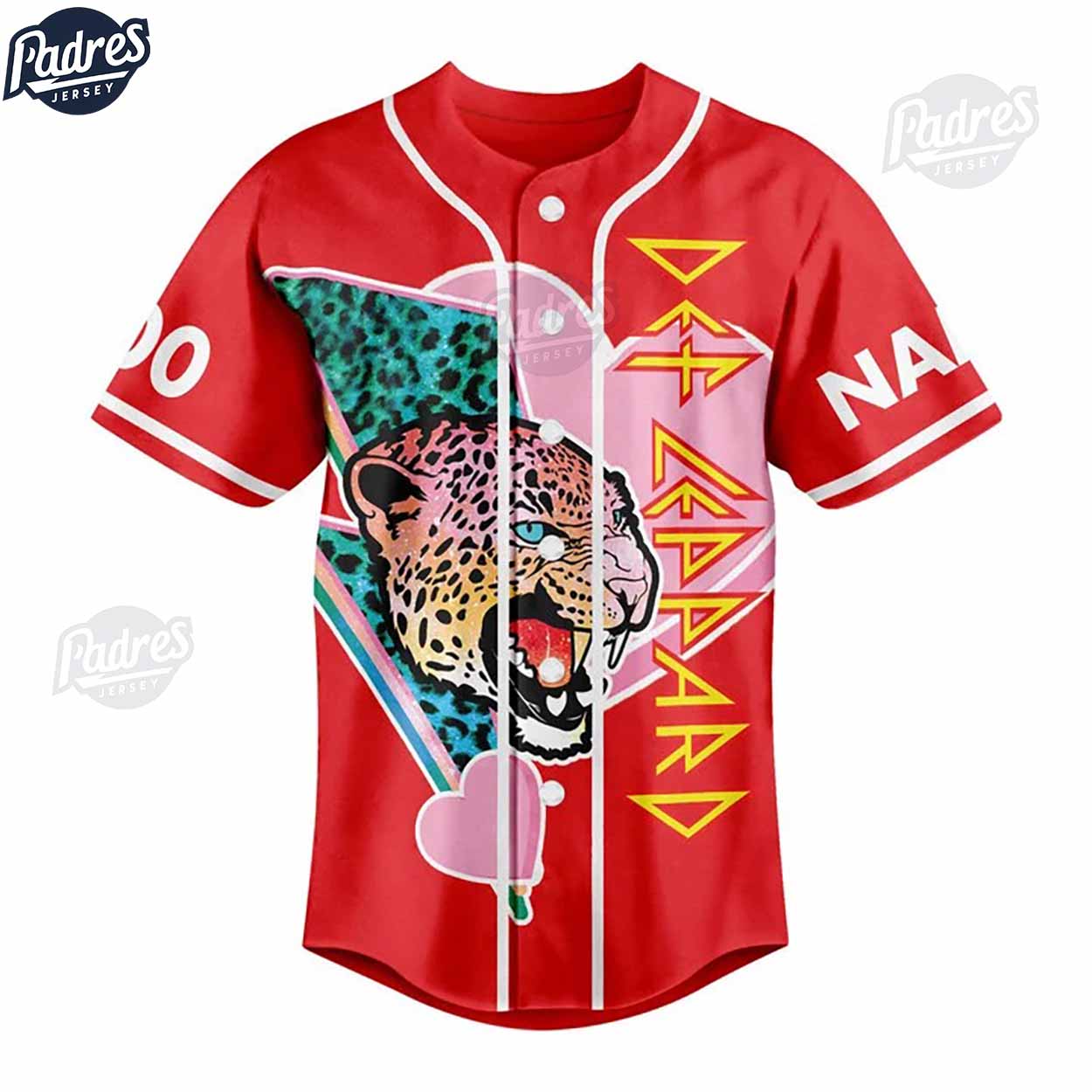 Custom Def Leppard Love Bites Valentine Baseball Jersey - Padres Jersey Oasis: Elevate Your Baseball Style Game