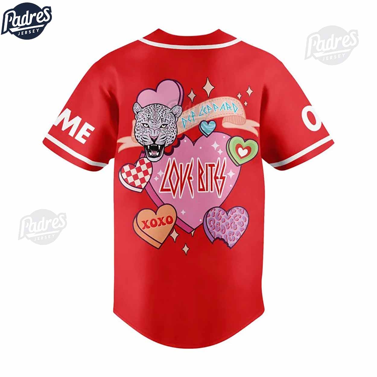 Custom Def Leppard Love Bites Valentine Baseball Jersey - Padres Jersey Oasis: Elevate Your Baseball Style Game