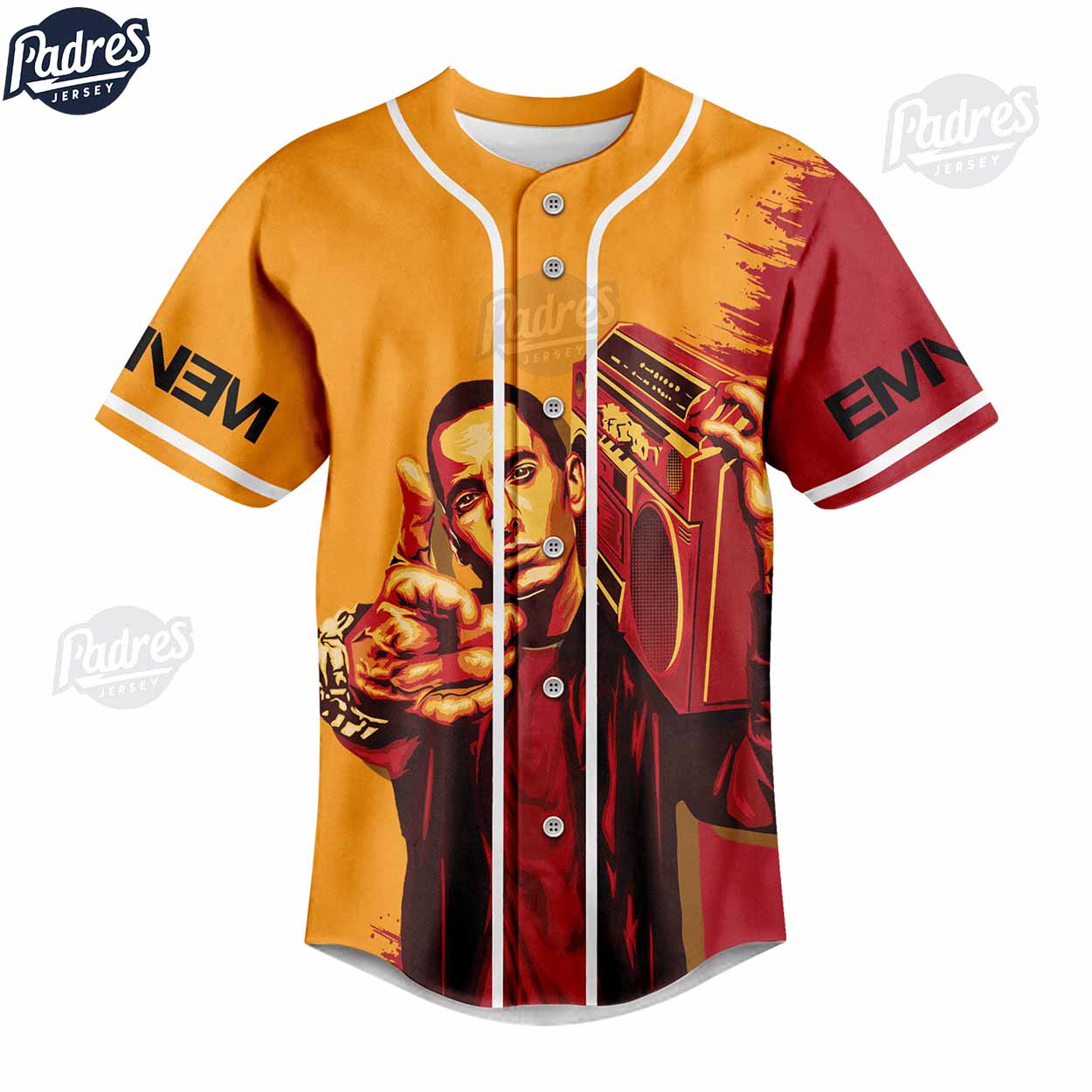Custom Eminem Yesterday Is Over Just Gonna Stand There And Watch You Lie Baseball Jersey - Padres Jersey Oasis: Elevate Your Baseball Style Game