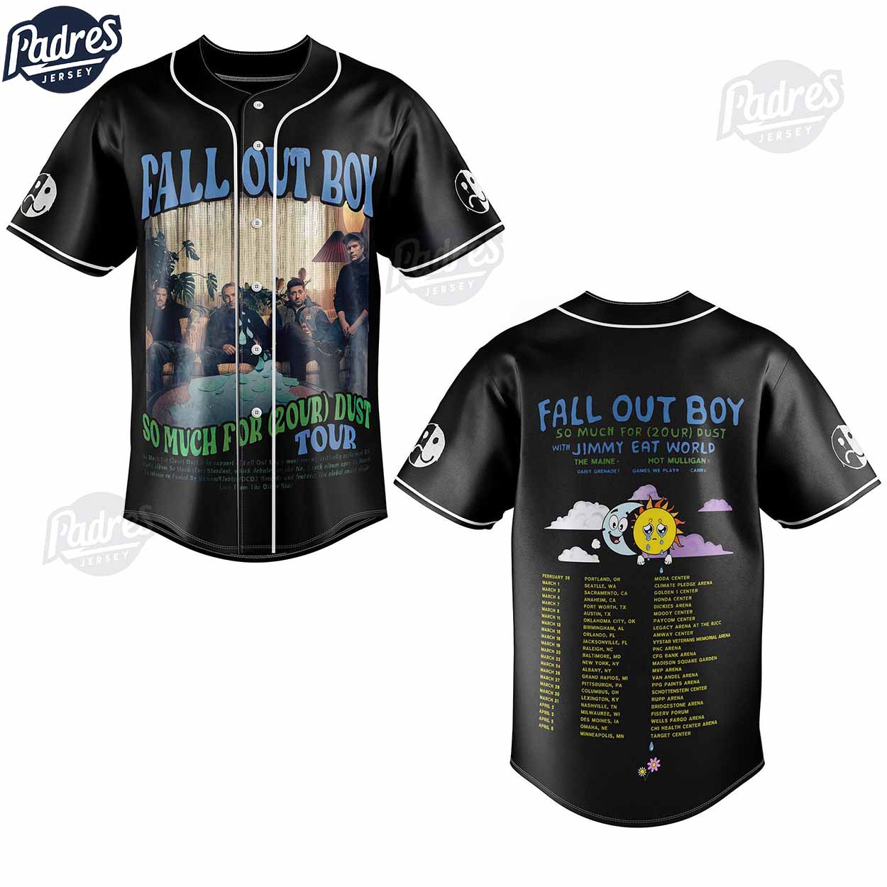Custom Fall Out Boy Baseball Jersey For Fans - Padres Jersey Oasis: Elevate Your Baseball Style Game
