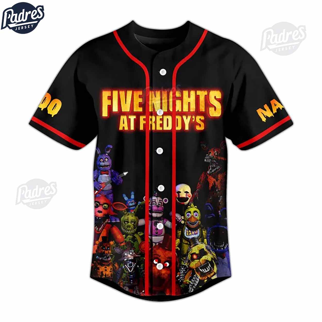 Custom Fight Night At Freddy Gamer Baseball Jersey - Padres Jersey Oasis: Elevate Your Baseball Style Game