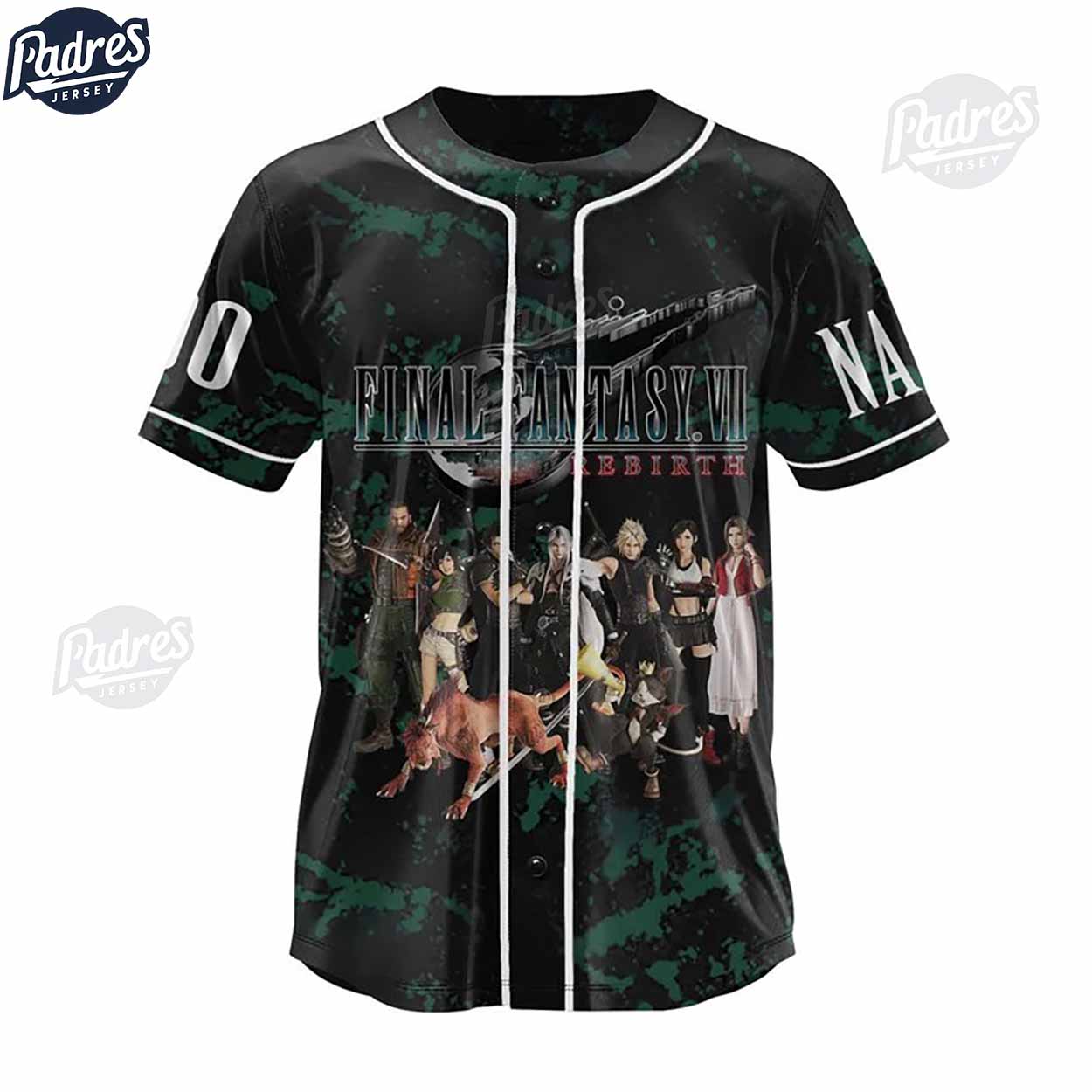Custom Final Fantasy VII 7th Heaven Baseball Jersey - Padres Jersey Oasis: Elevate Your Baseball Style Game