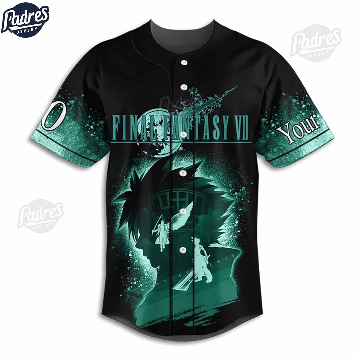 Custom Final Fantasy VII Baseball Jersey - Padres Jersey Oasis: Elevate Your Baseball Style Game