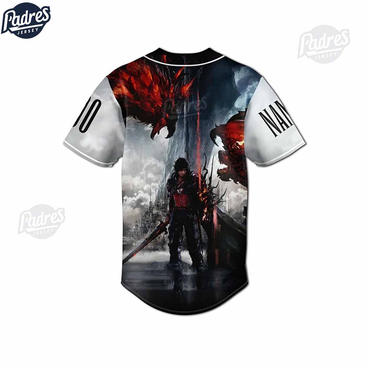 Custom Final Fantasy XVI Baseball Jersey Style - Padres Jersey Oasis: Elevate Your Baseball Style Game