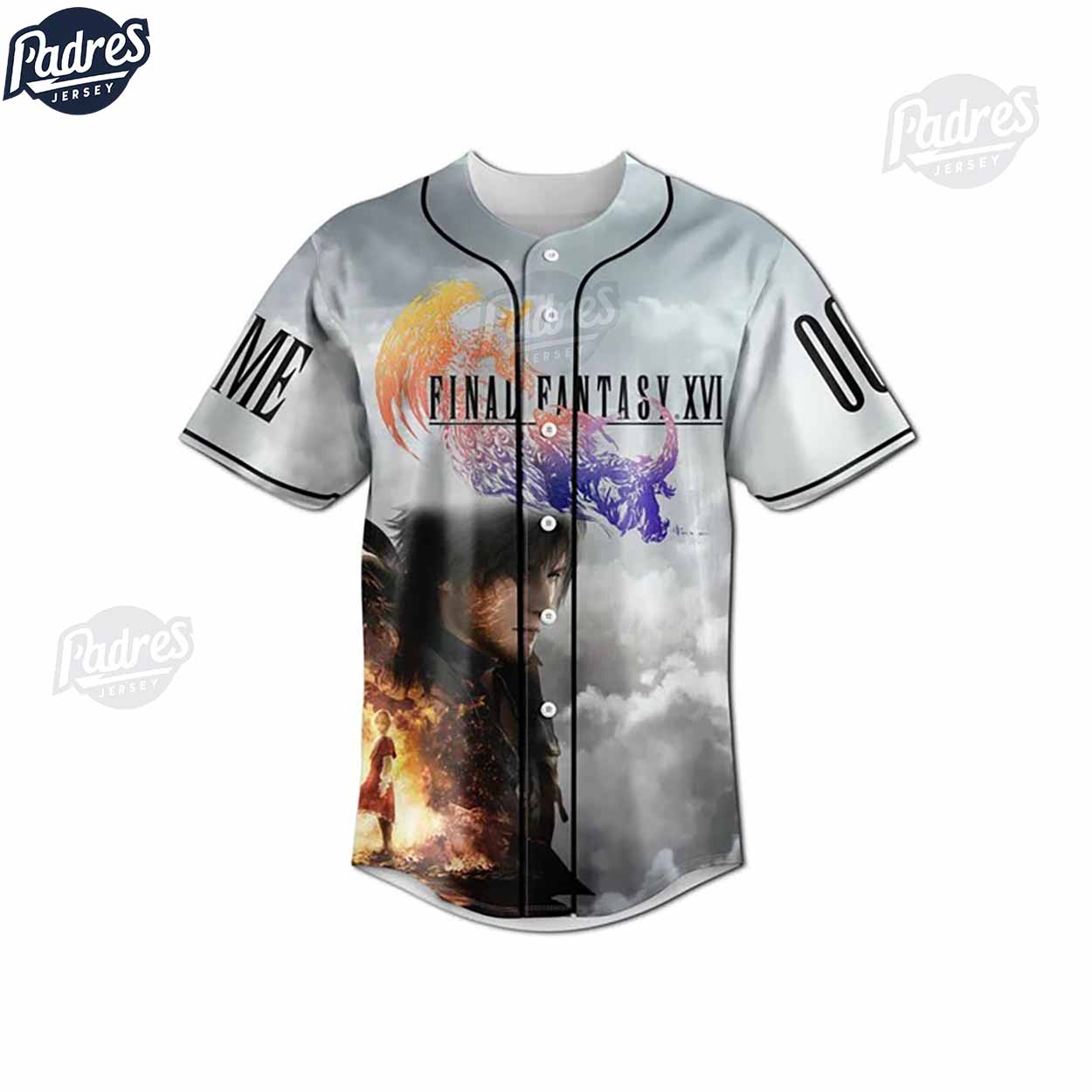 Custom Final Fantasy XVI Baseball Jersey Style - Padres Jersey Oasis: Elevate Your Baseball Style Game
