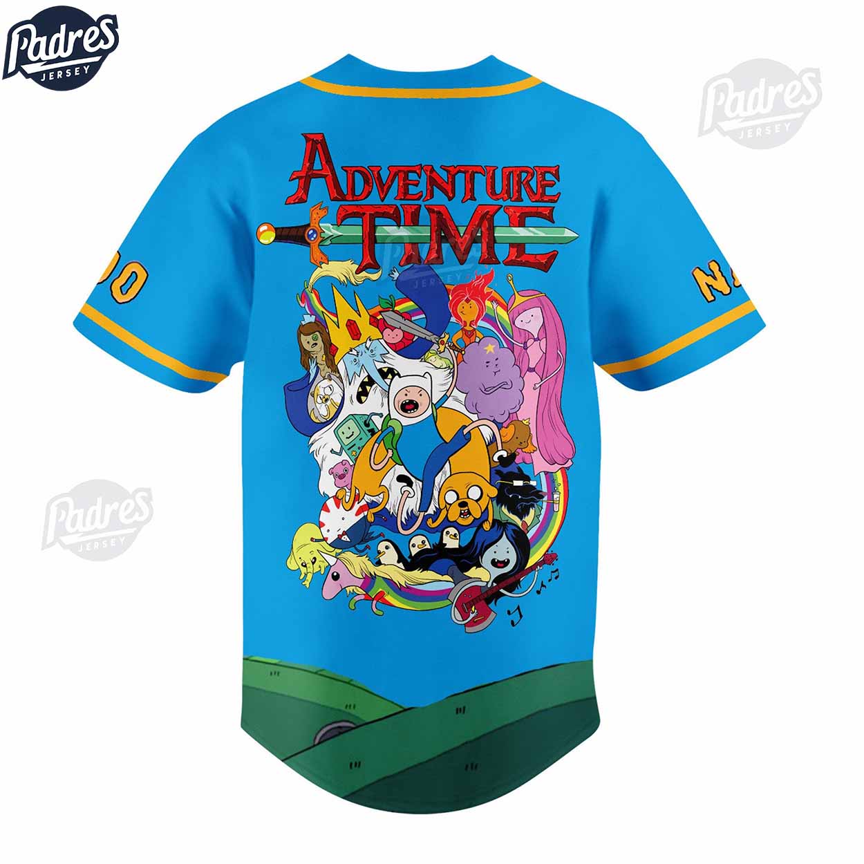 Custom Finn And Jack Adventure Time Baseball Jersey Style - Padres Jersey Oasis: Elevate Your Baseball Style Game